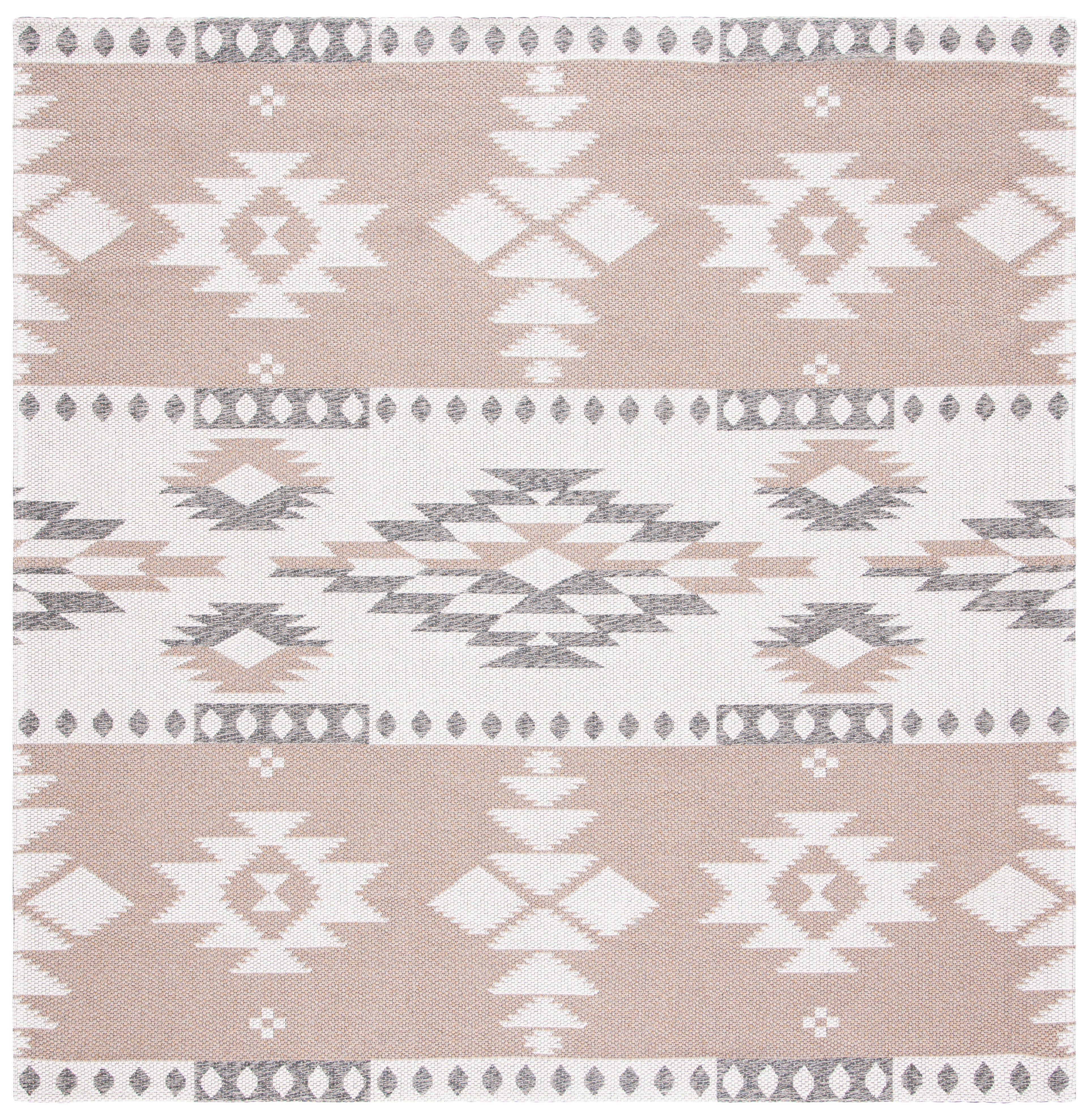 Safavieh Augustine Southwestern 6'4" x 6'4" Square Area Rug, Taupe/Cream, large