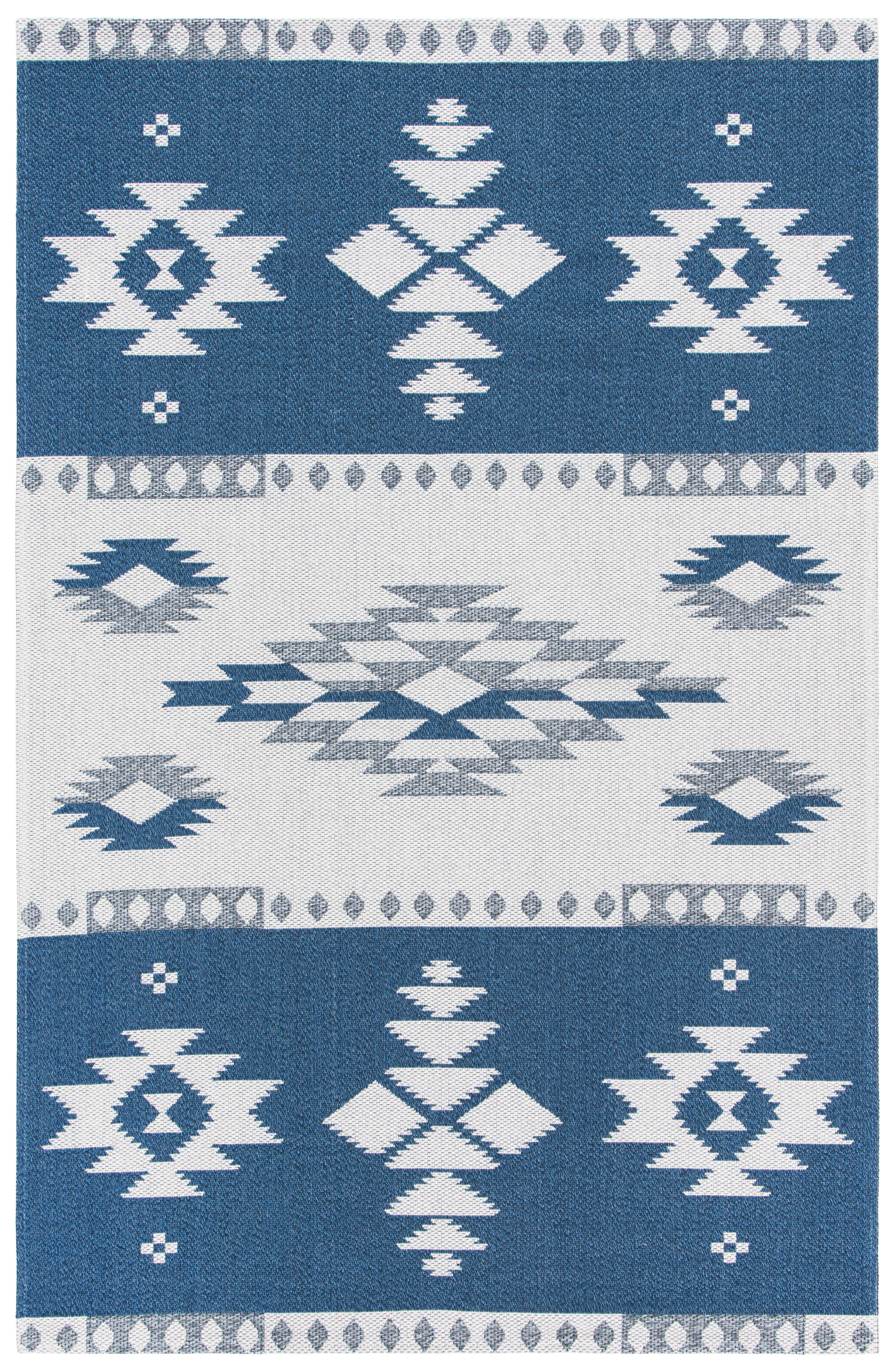 Safavieh Augustine Southwestern 4' x 6' Area Rug, Navy/Creme, large