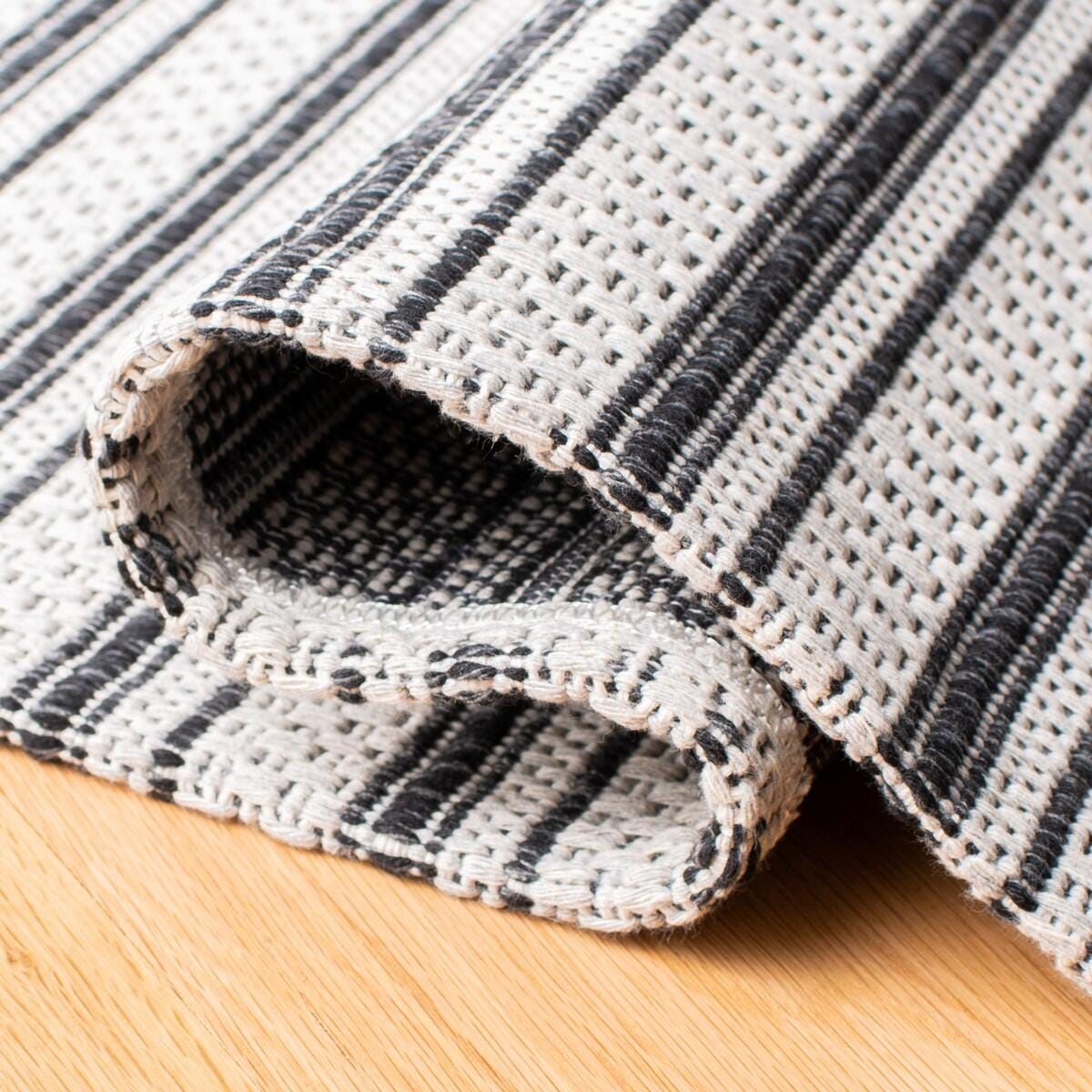 Safavieh Augustine Striped 5' x 7' Area Rug, Black/Light Gray, large