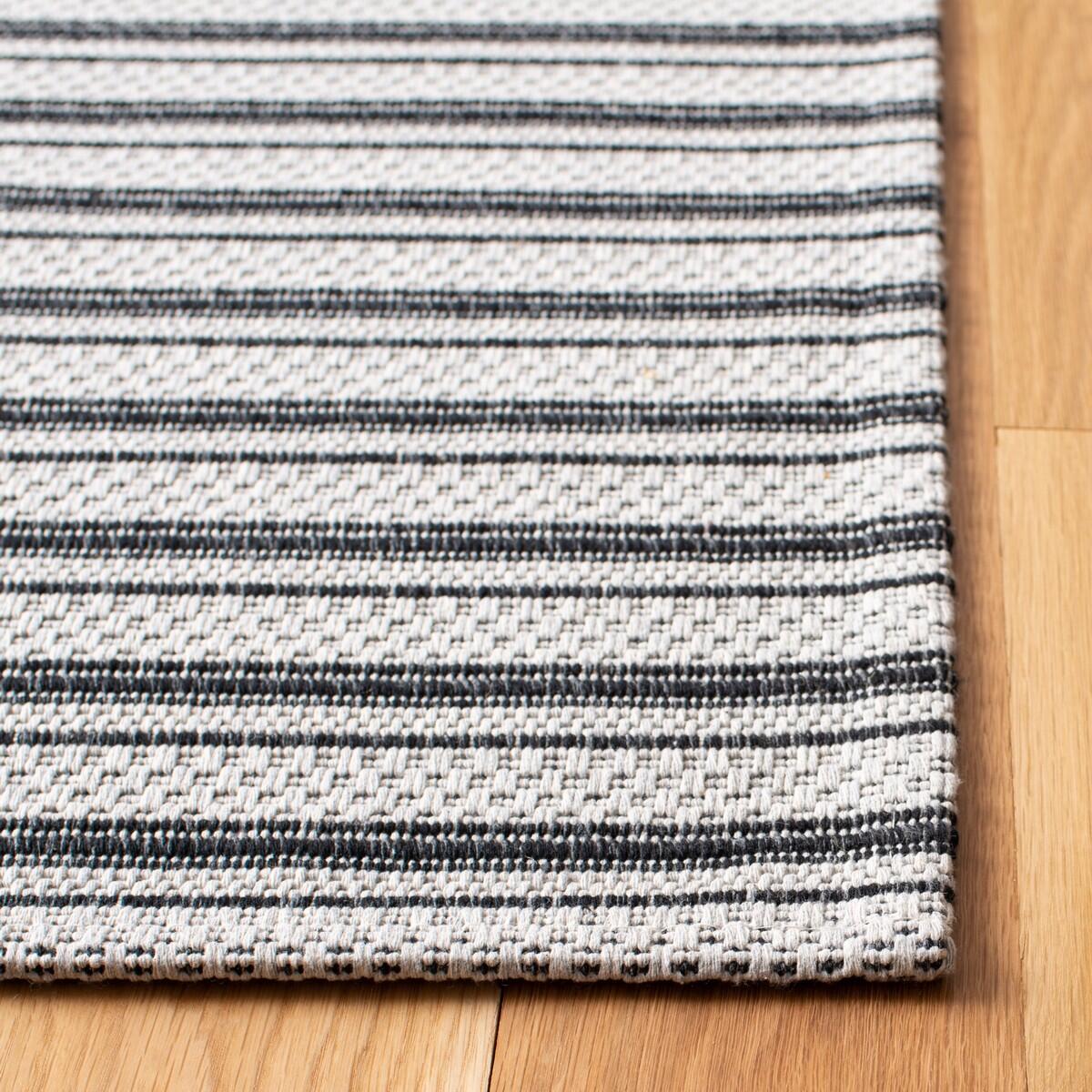 Safavieh Augustine Striped 8' x 10' Area Rug, Black/Light Gray, large