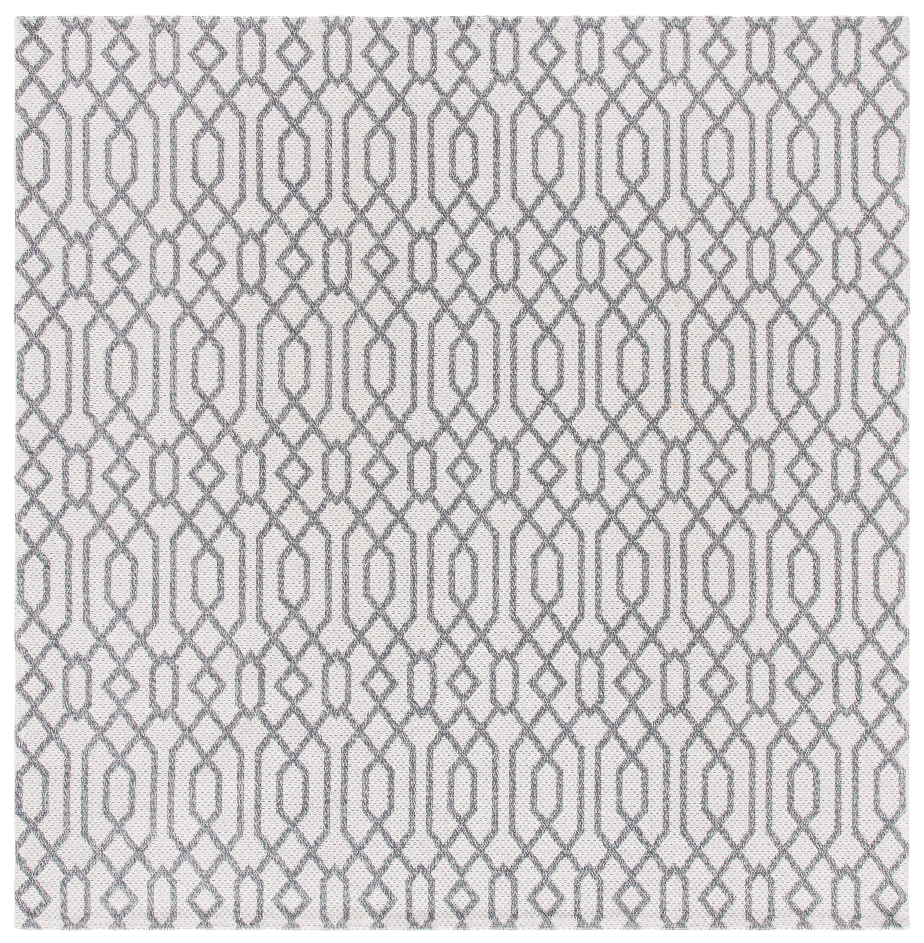 Safavieh Augustine Trellis 6'4" x 6'4" Square Area Rug, Anthracite/Light Gray, large