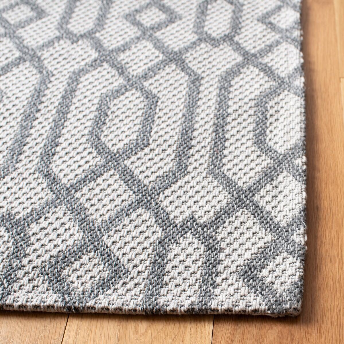 Safavieh Augustine Trellis 6'4" x 6'4" Square Area Rug, Anthracite/Light Gray, large