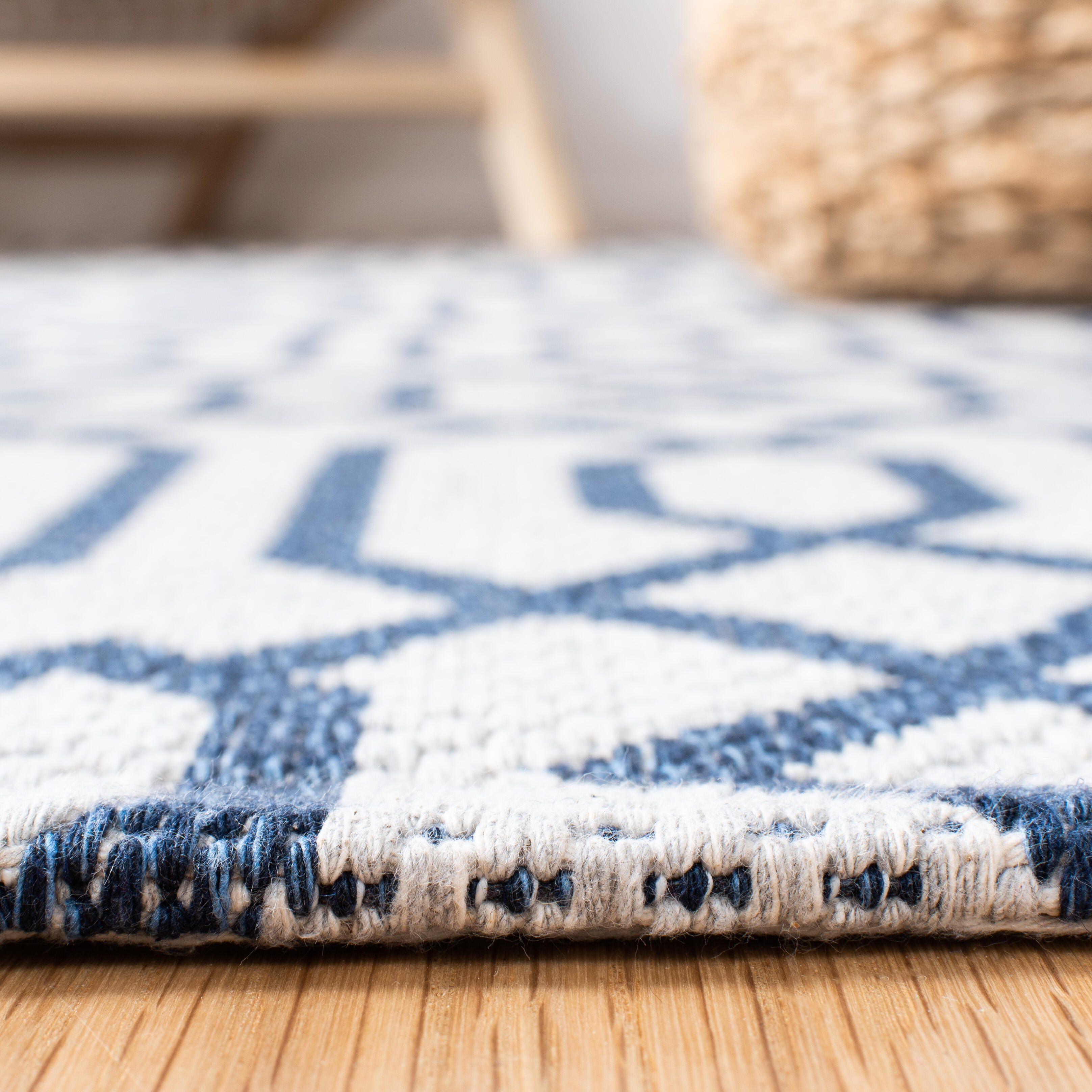 Safavieh Augustine Trellis 2'10" x 5' Area Rug, Navy/Light Gray, large