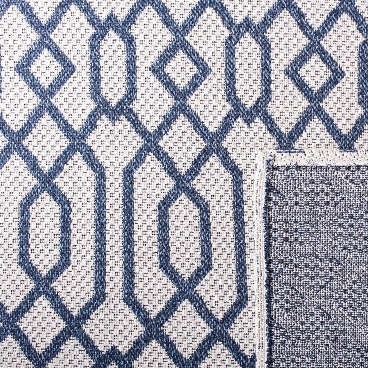 Safavieh Augustine Trellis 2' x 8' Runner Rug, Navy/Light Gray, large