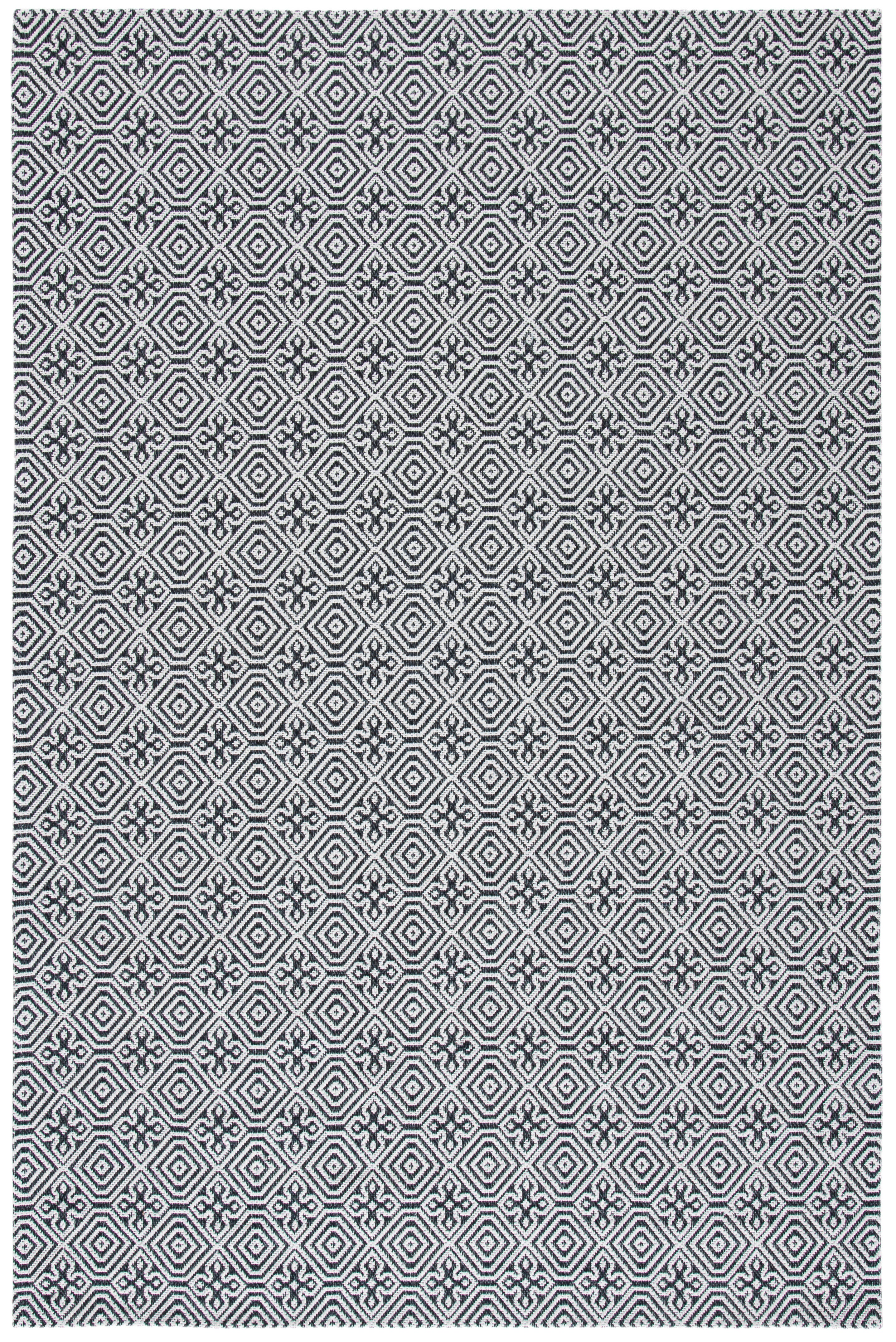 Safavieh Augustine Tulum 5' x 7'7" Area Rug, Black/Light Gray, large