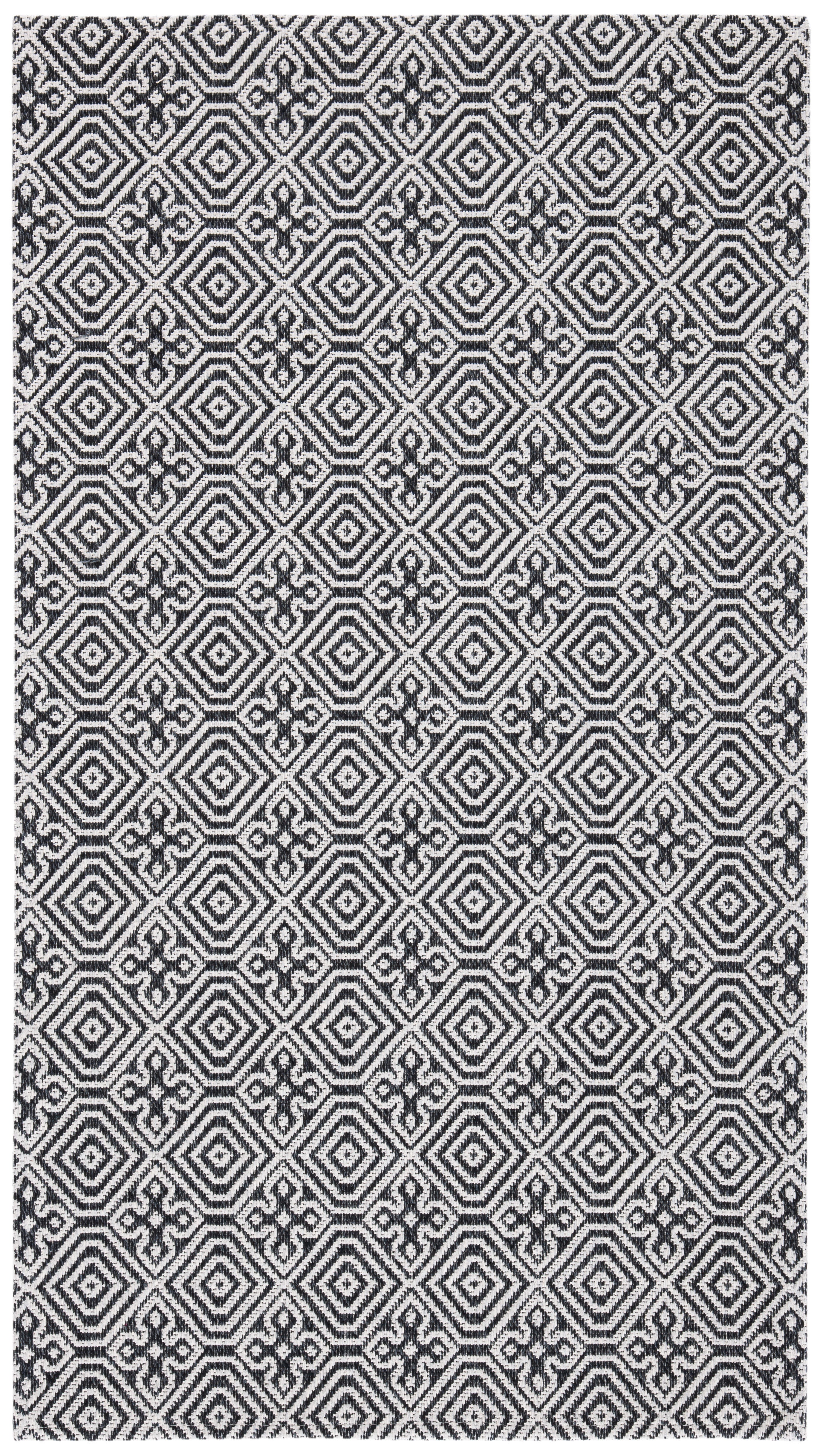 Safavieh Augustine Tulum 2'10" x 5' Area Rug, Black/Light Gray, large