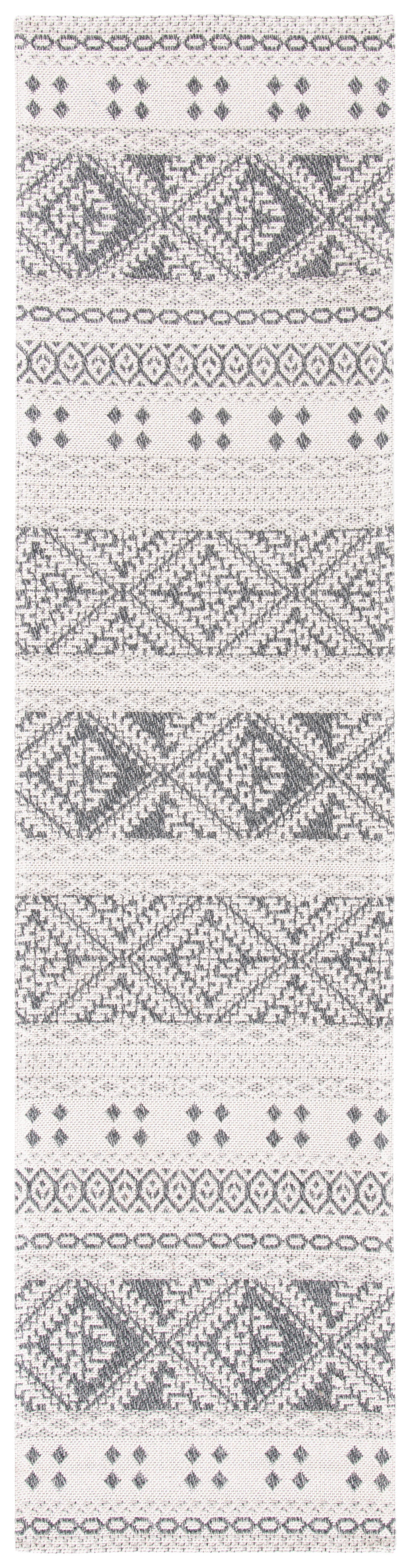 Safavieh Augustine 2' x 8' Runner Rug, Anthracite/Cream, large