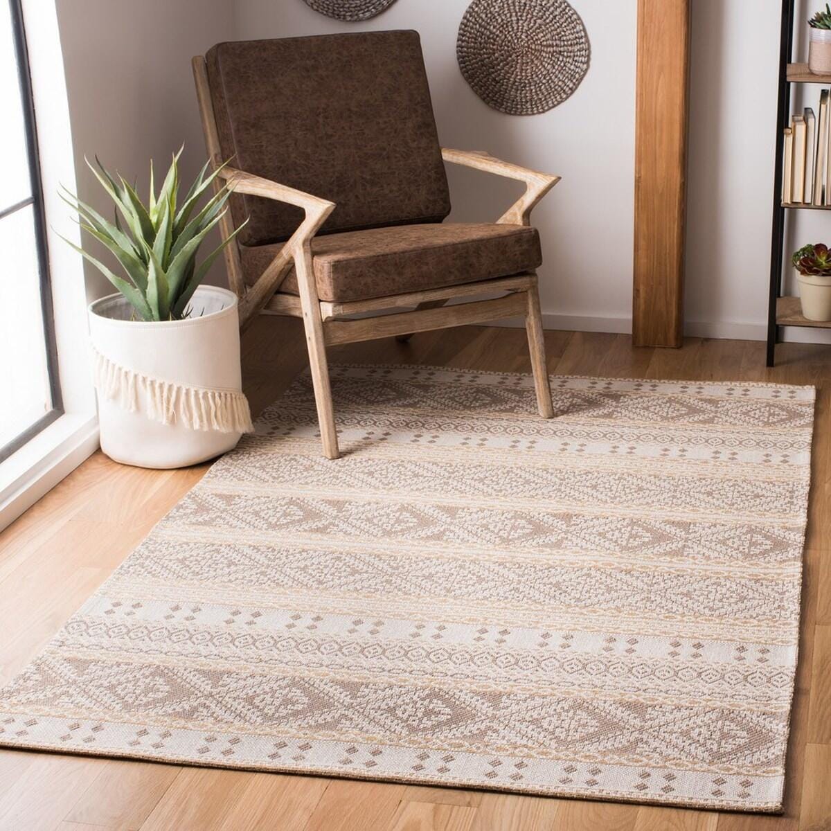 Safavieh Augustine 4' x 6' Area Rug, Taupe/Cream, rollover
