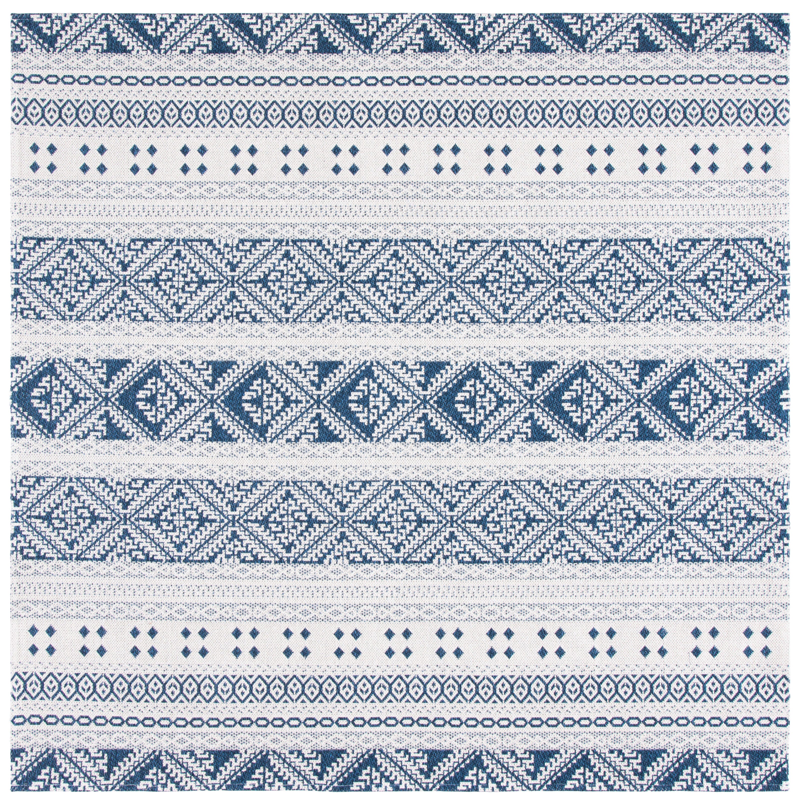 Safavieh Augustine 6'4" x 6'4" Square Area Rug, Navy/Creme, large
