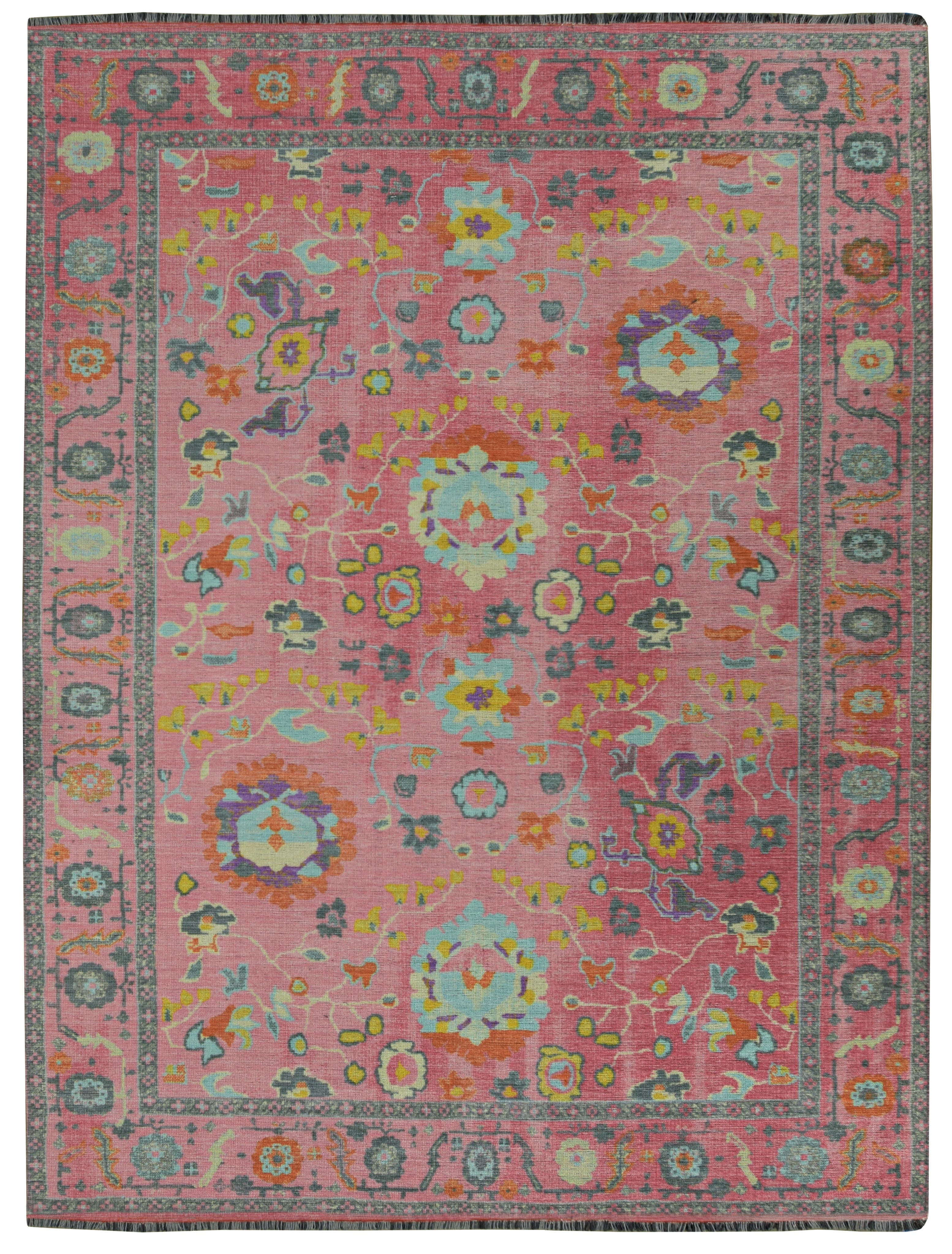Linon Lana Aydin 2' X 3' Accent Rug, Pink, large