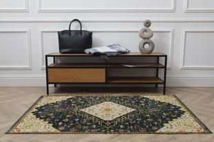 Linon Lana Gazia 3' X 5' Accent Rug, Black, rollover