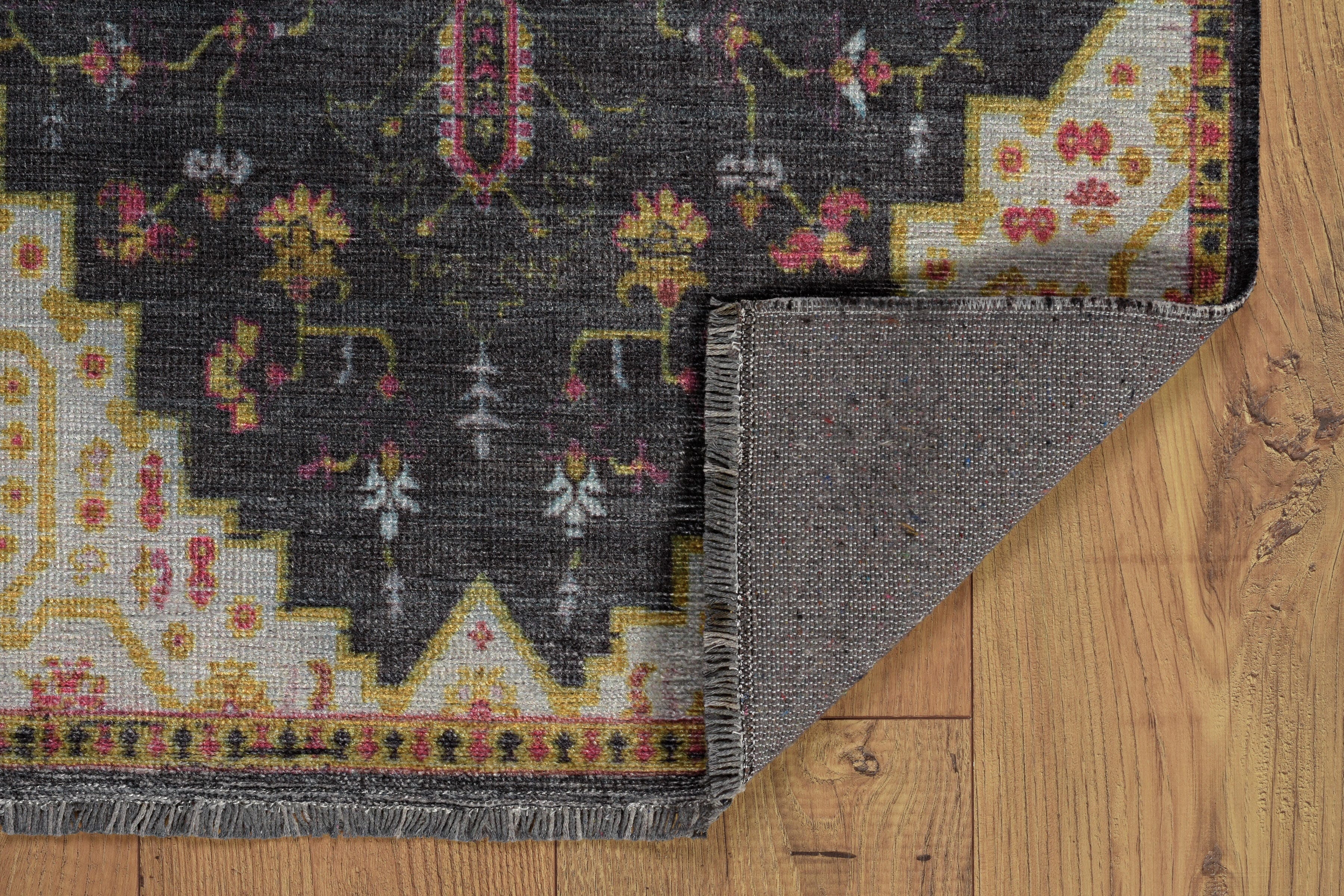 Linon Lana Gazia 8' X 10' Area Rug, Black, large