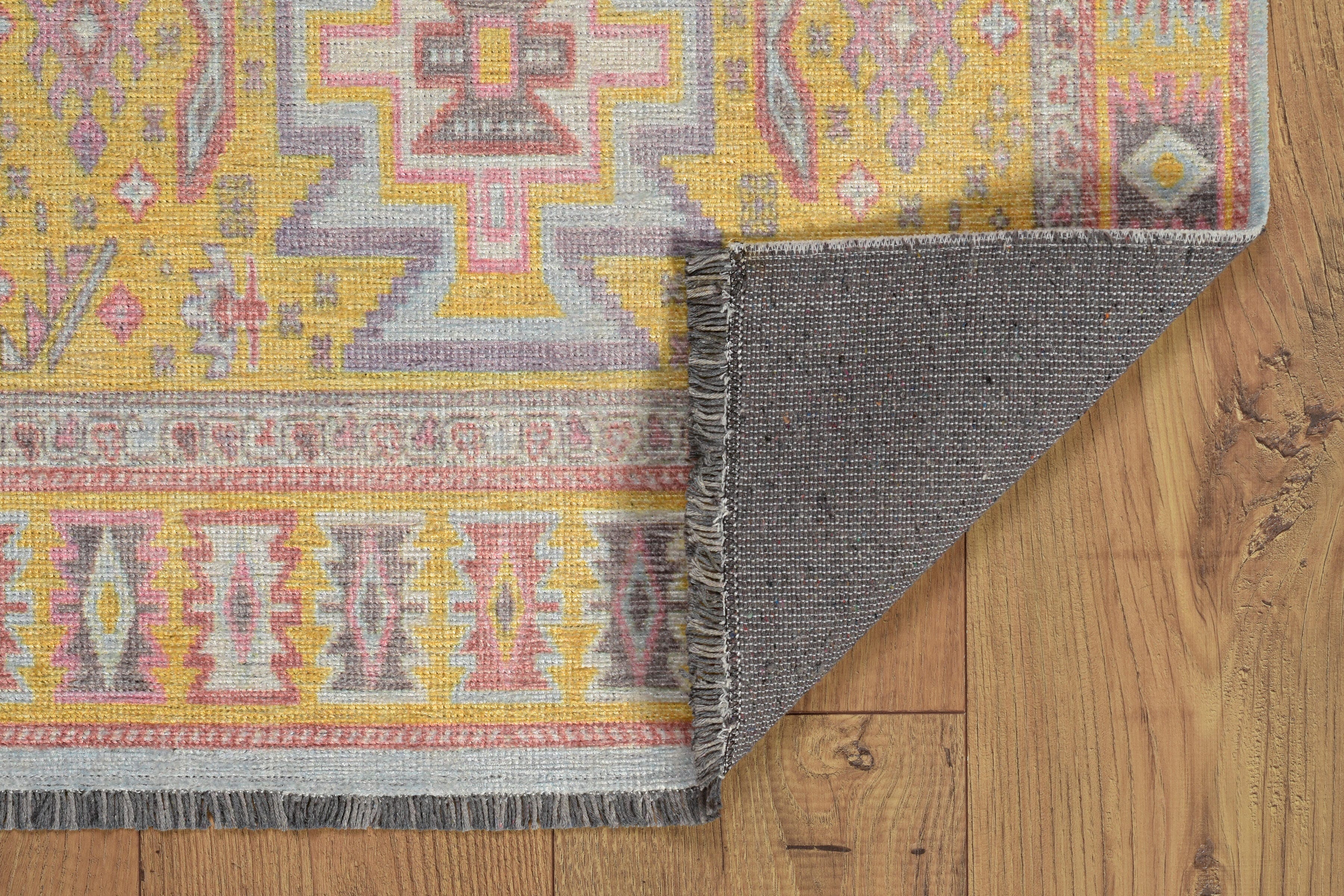 Linon Lana Sivas 2' X 10' Runner Rug, Yellow, large