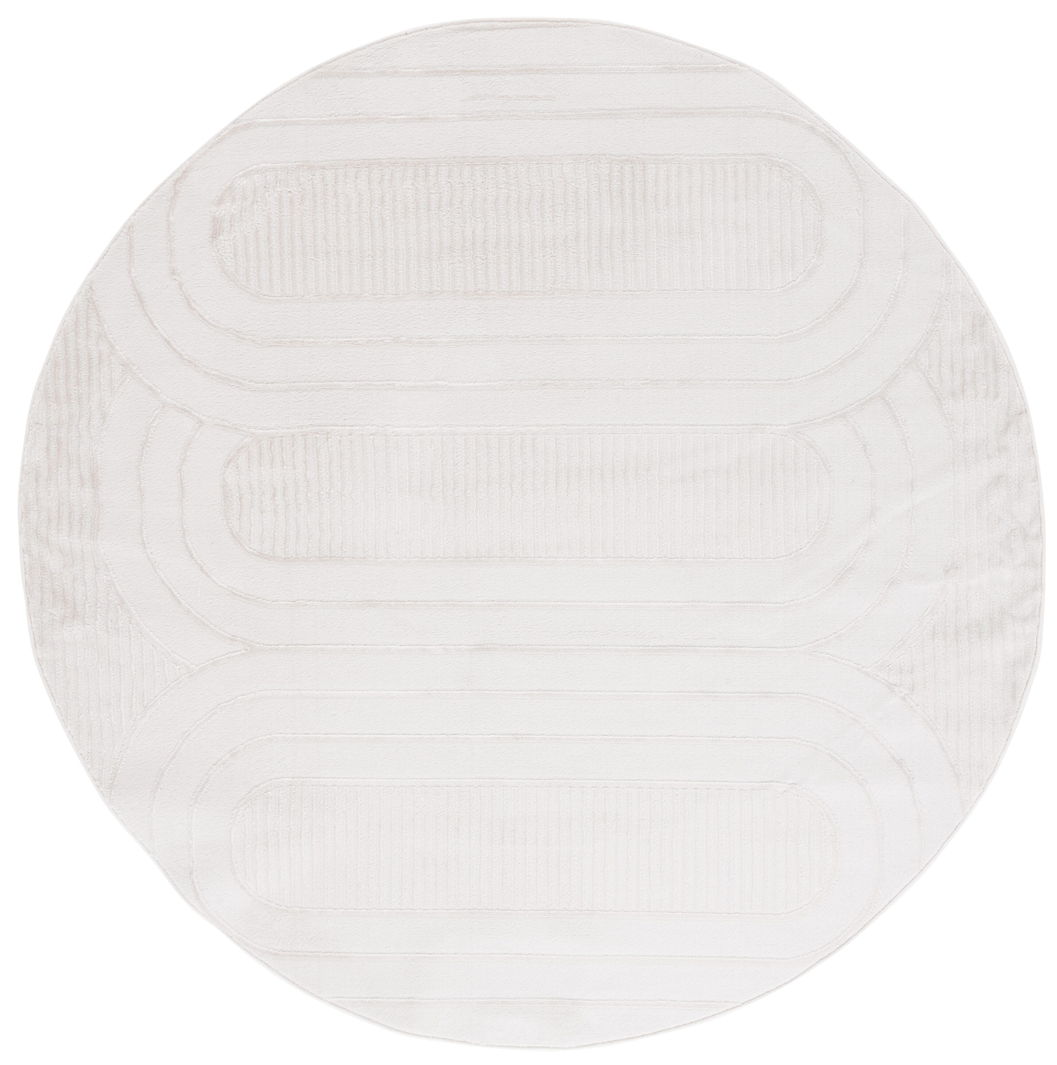 Safavieh Archway 6' 7" x 6' 7" Round Area Rug, Ivory/Ivory, large