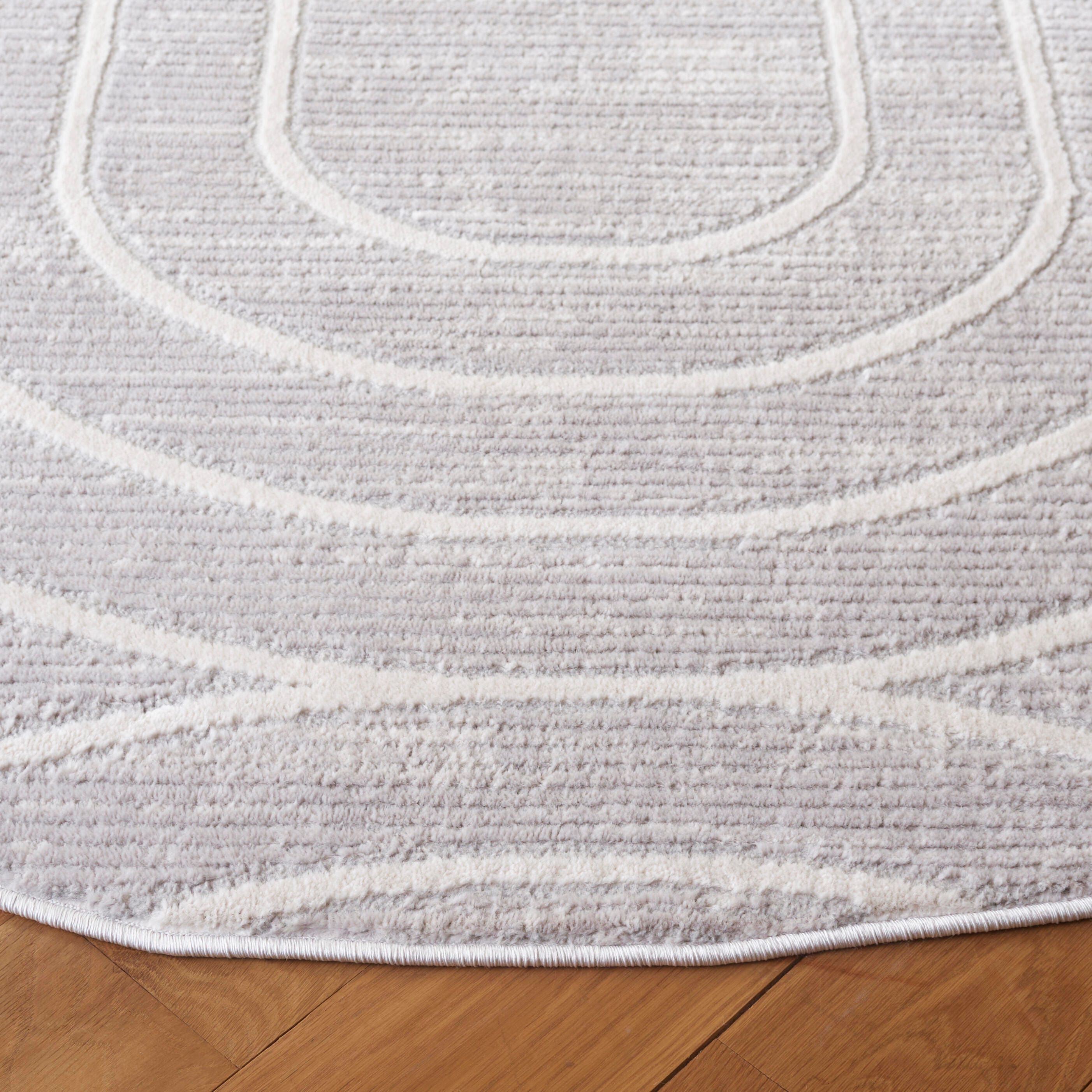 Safavieh Archway 6' 7" x 6' 7" Round Area Rug, Gray/Light Gray, large