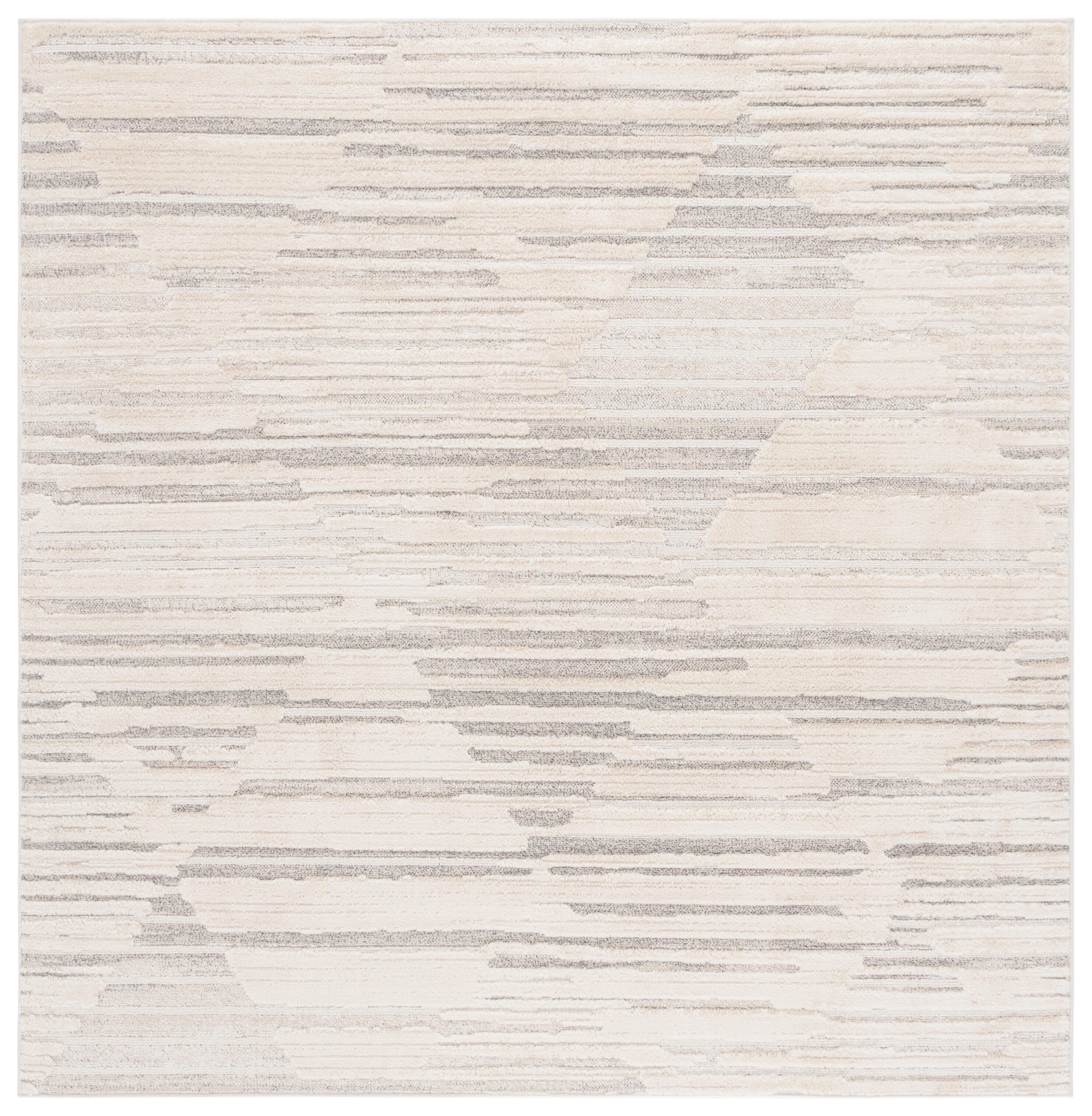 Safavieh Elmhurst 6' 7" x 6' 7" Square Area Rug, Ivory/Gray, large