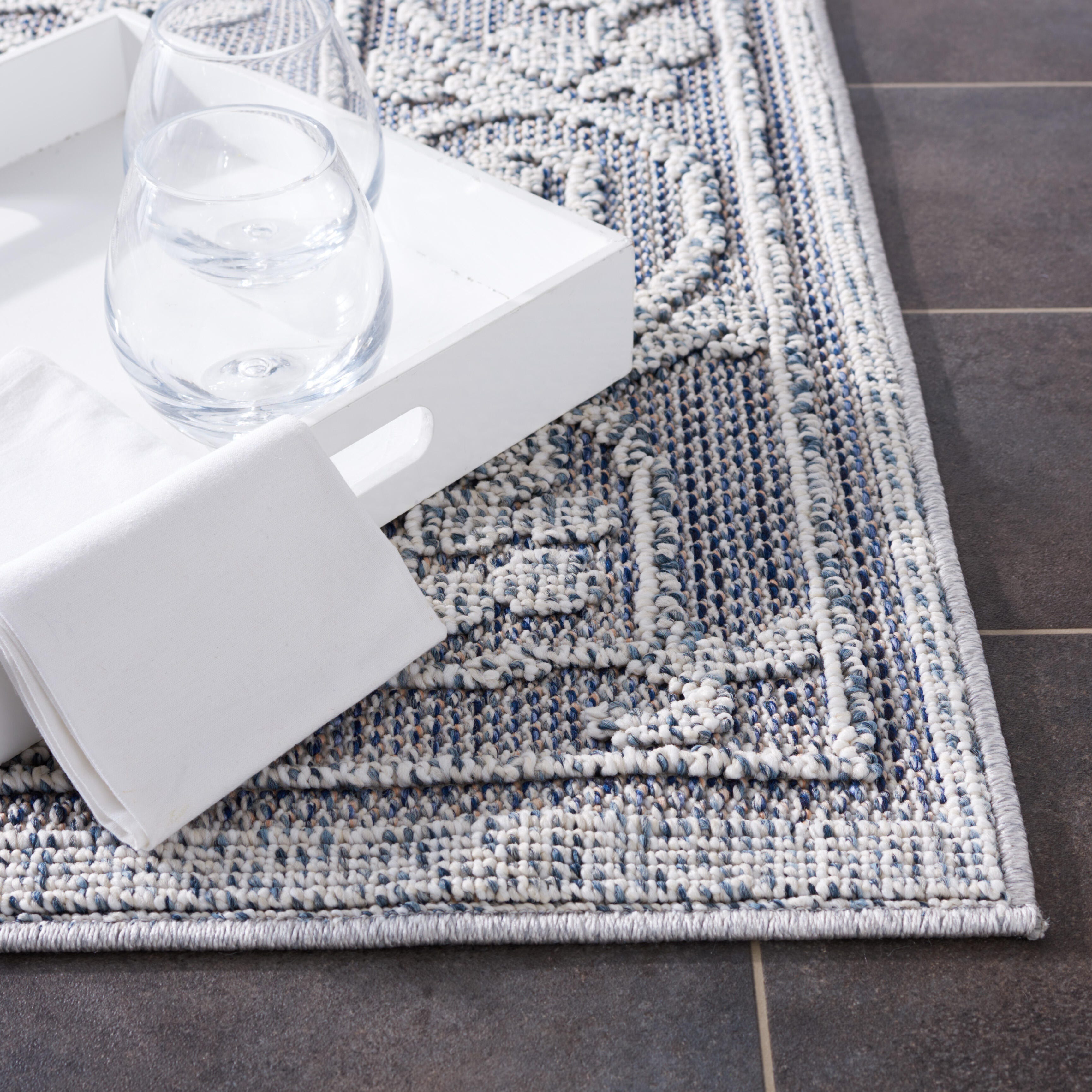 Safavieh Global 2' 2" x 8' Runner Rug, Blue/Gray, large