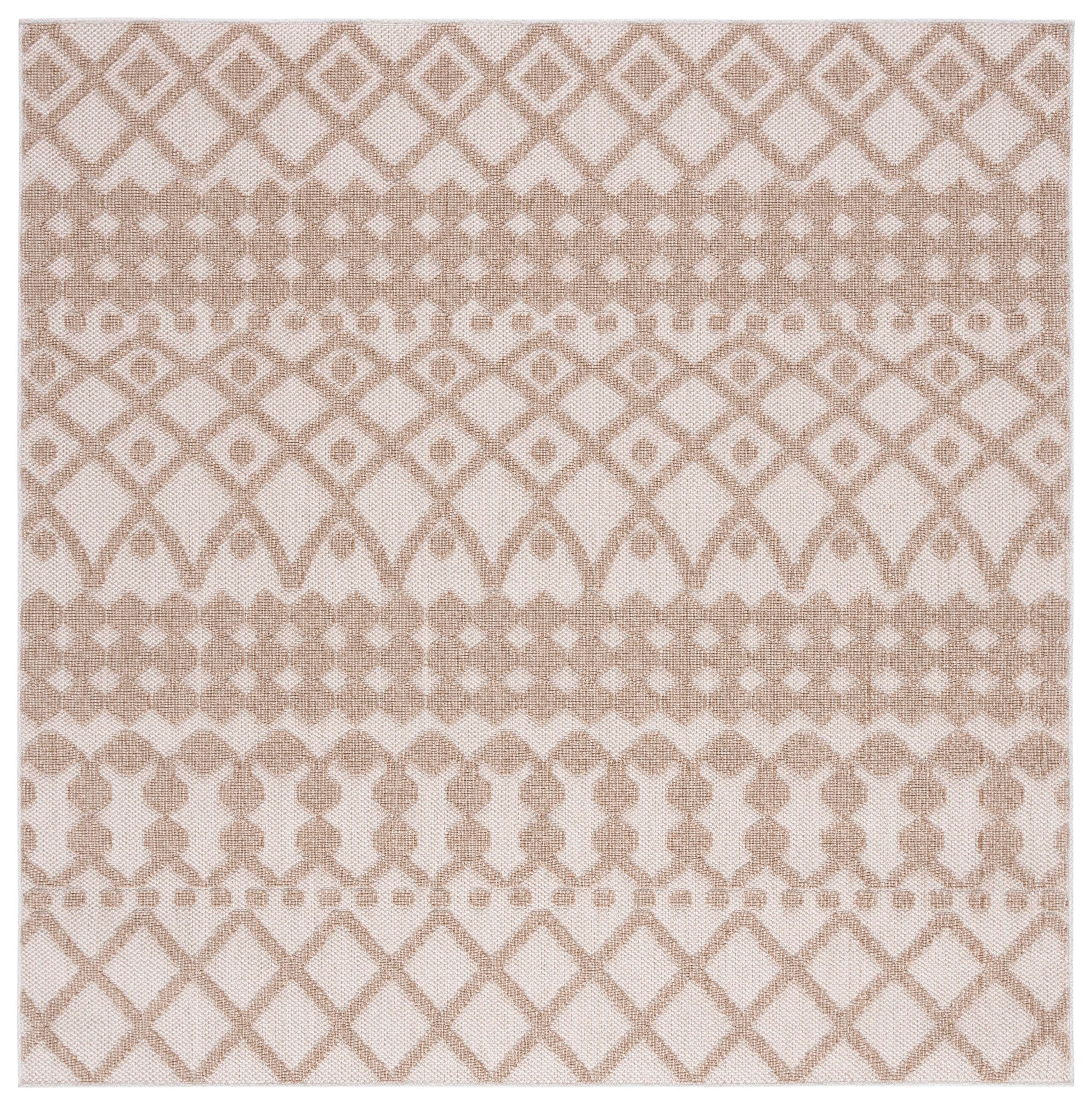 Safavieh Global 6' 7" x 6' 7" Square Area Rug, Beige/Brown, large