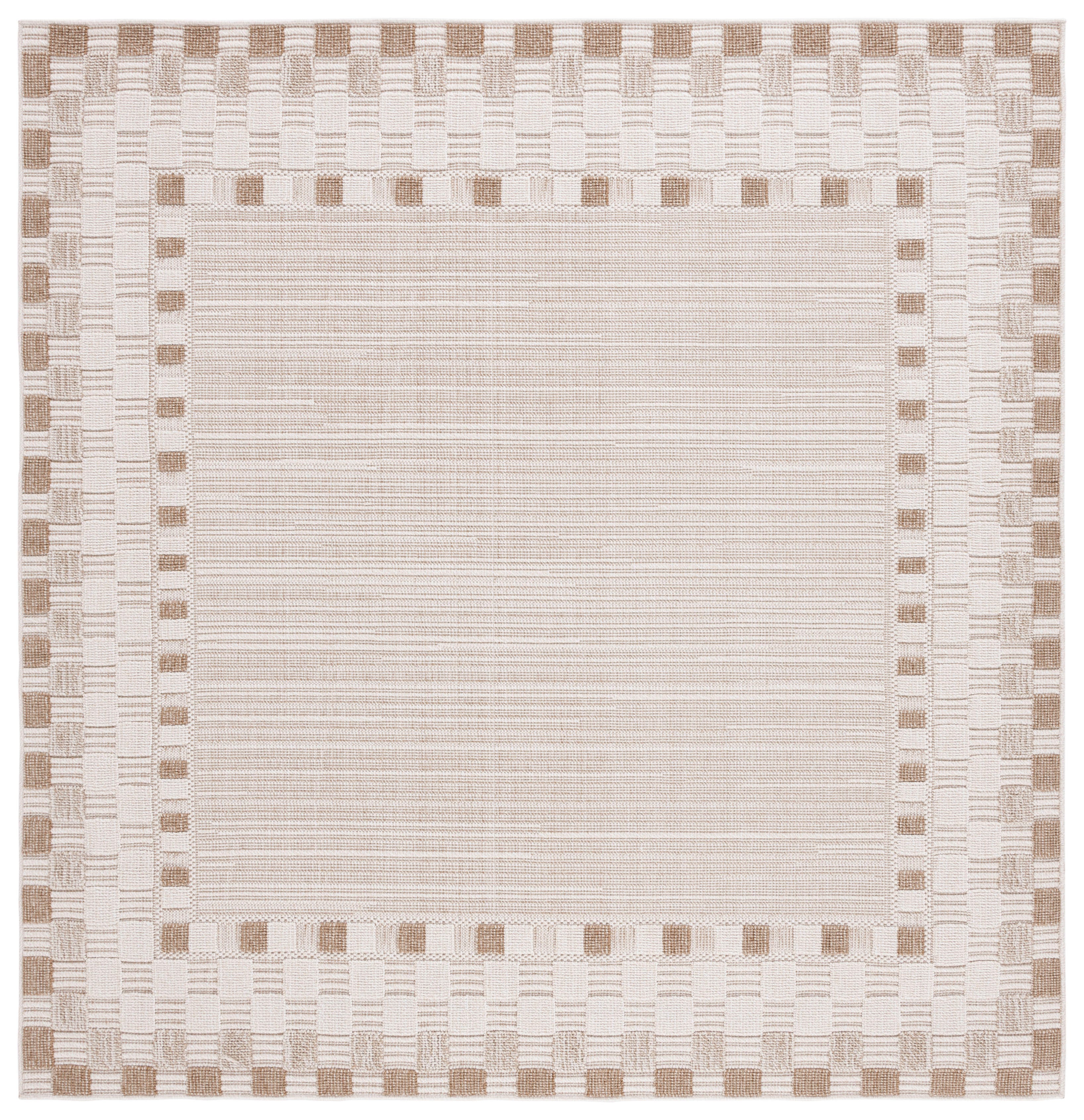 Safavieh Global 6' 7" x 6' 7" Square Area Rug, Beige/Light Beige, large
