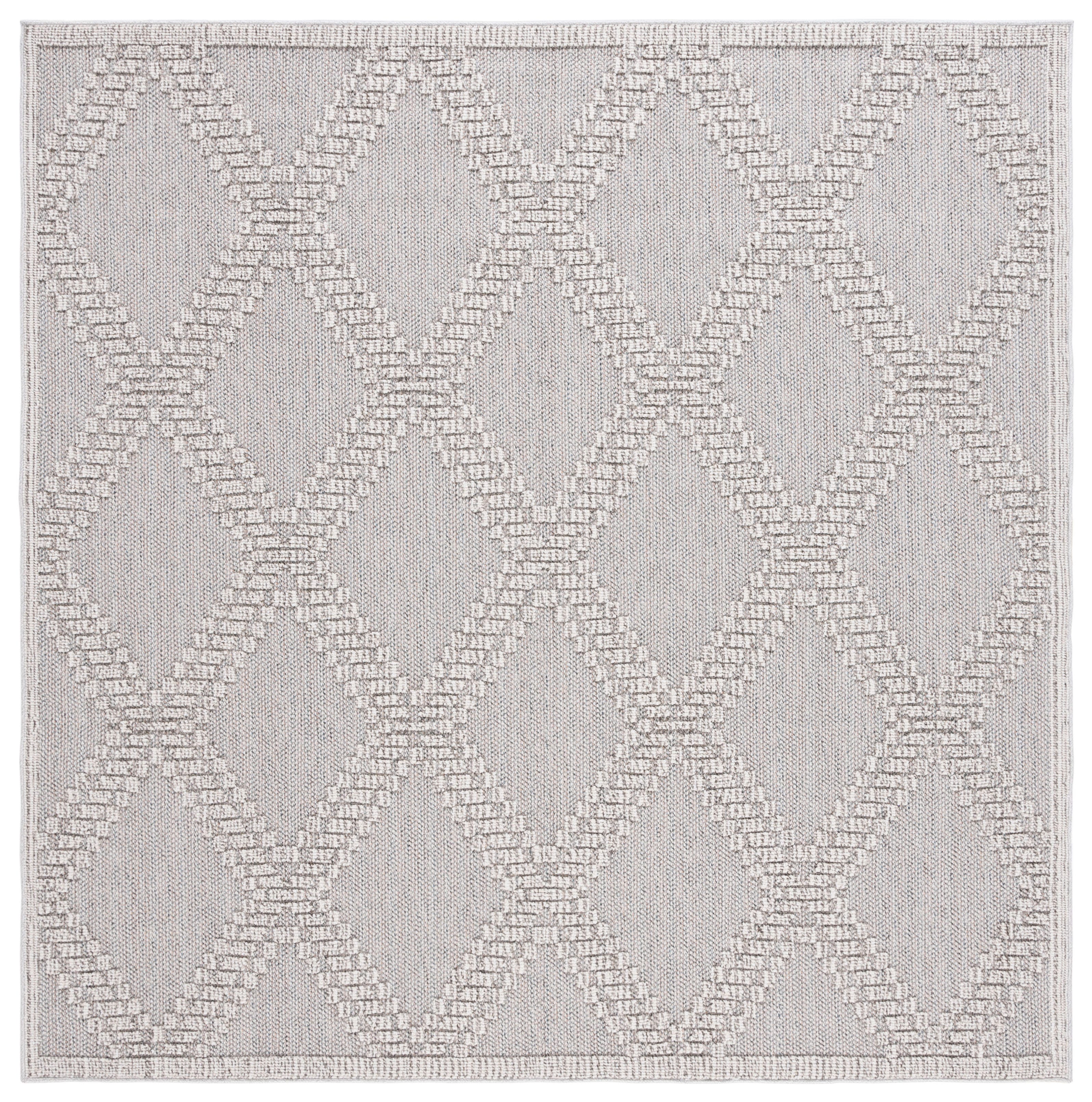 Safavieh Global 4' x 4' Square Area Rug, Gray/Light Gray, large