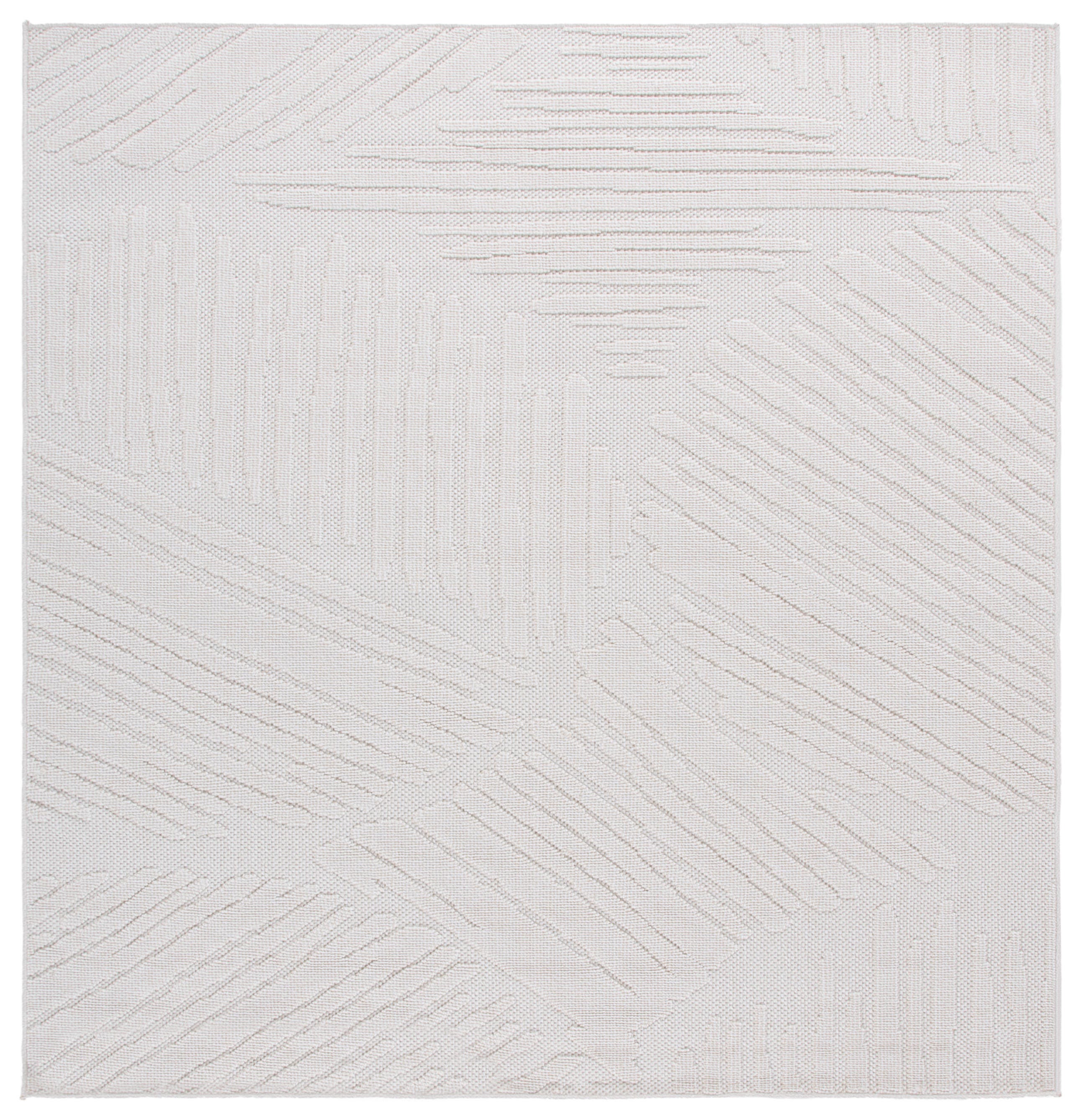 Safavieh Global 6' 7" x 6' 7" Square Area Rug, Light Beige/Ivory, large