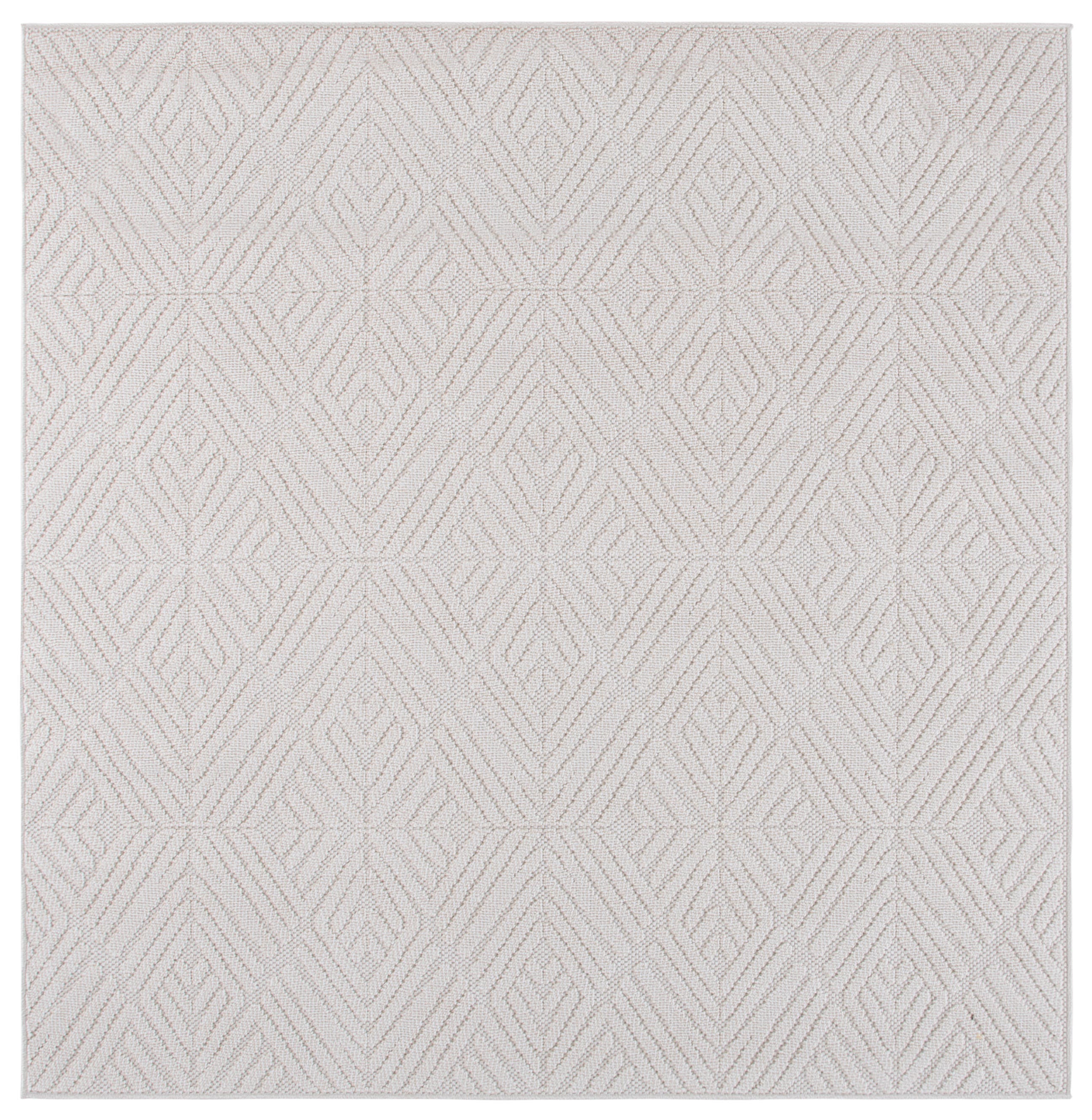 Safavieh Global 6' 7" x 6' 7" Square Area Rug, Light Beige/Ivory, large