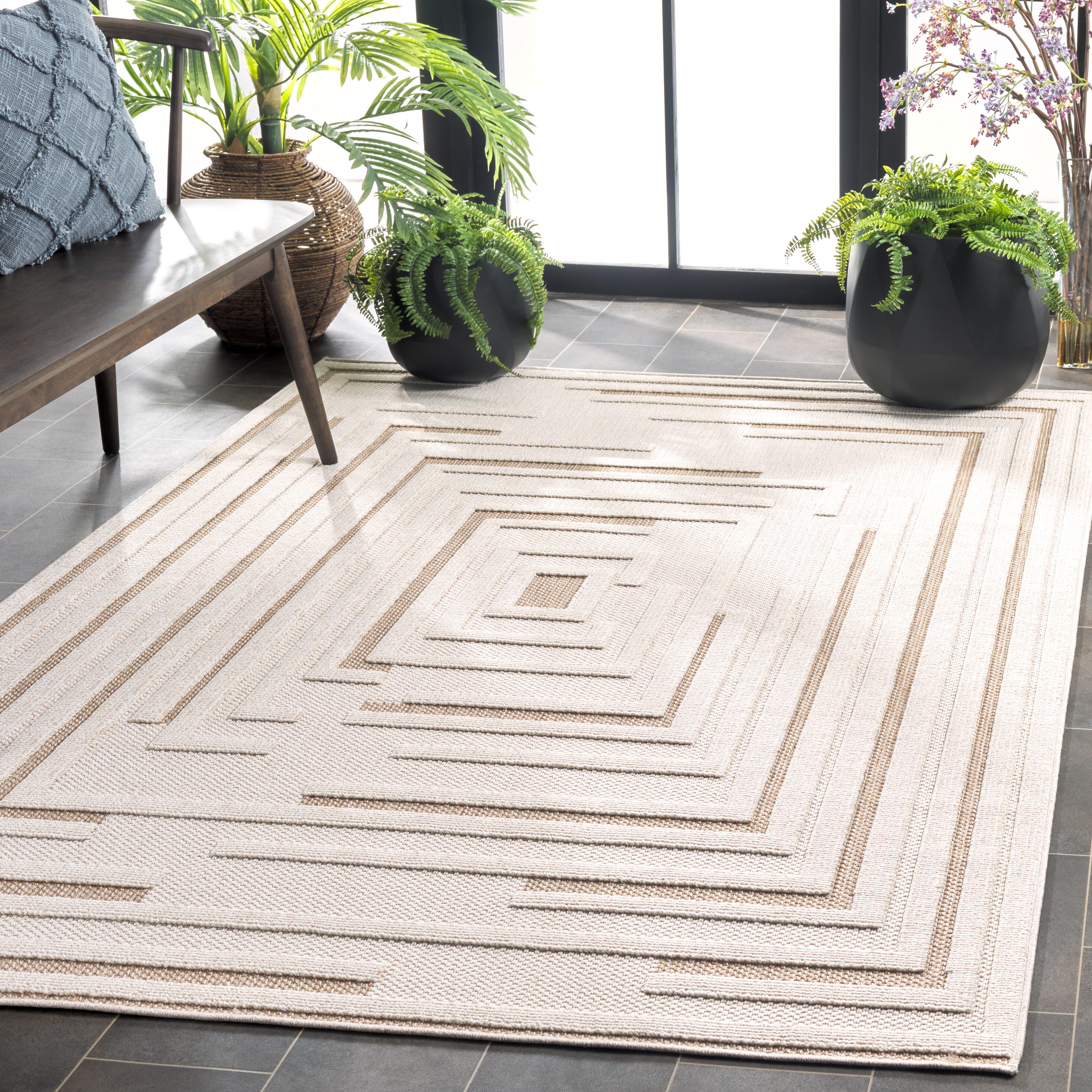 Safavieh Global 5' 3" x 7' 6" Area Rug, Light Beige/Beige, rollover