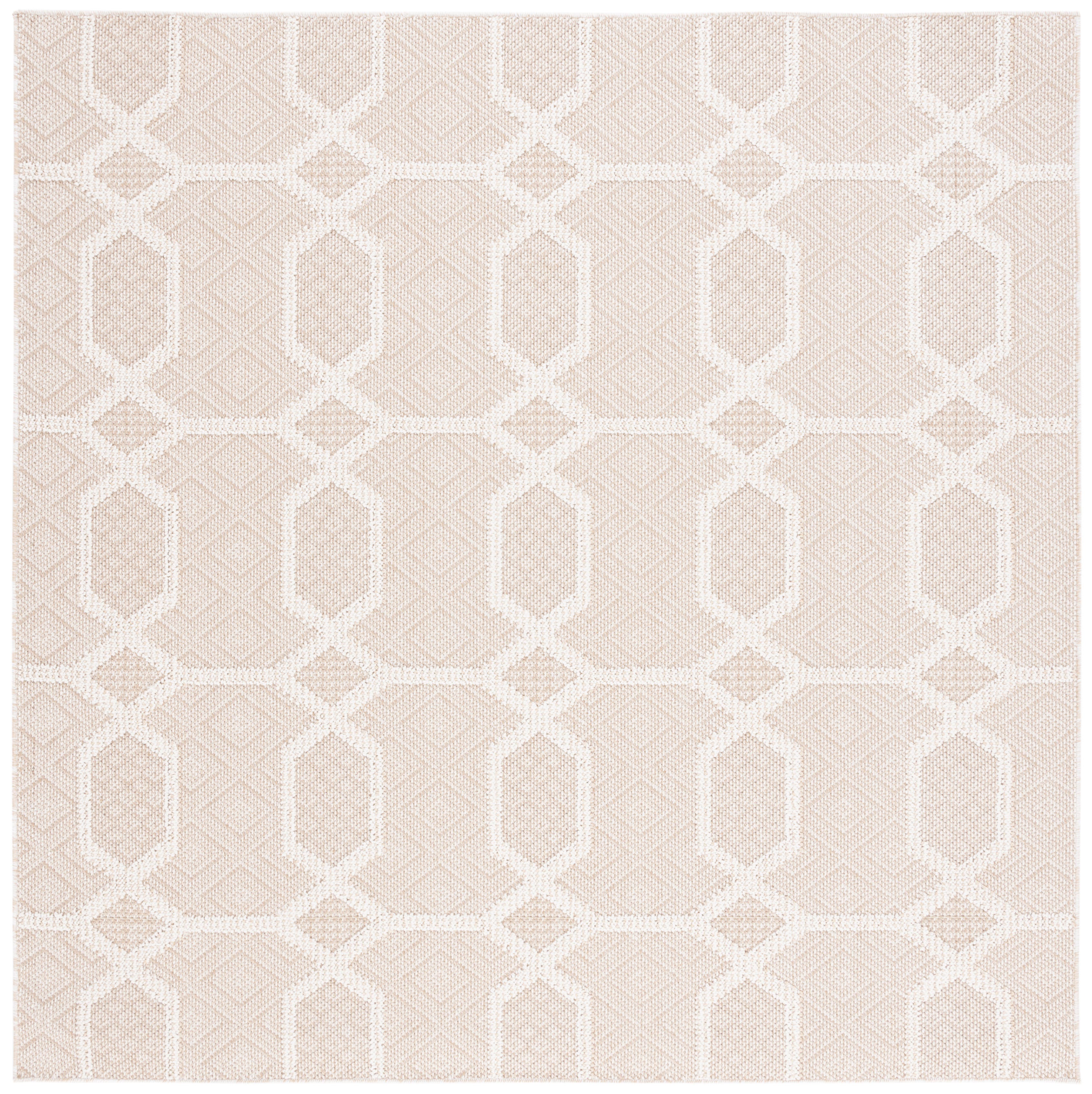 Safavieh Global 6' 7" x 6' 7" Square Area Rug, Beige/Ivory, large