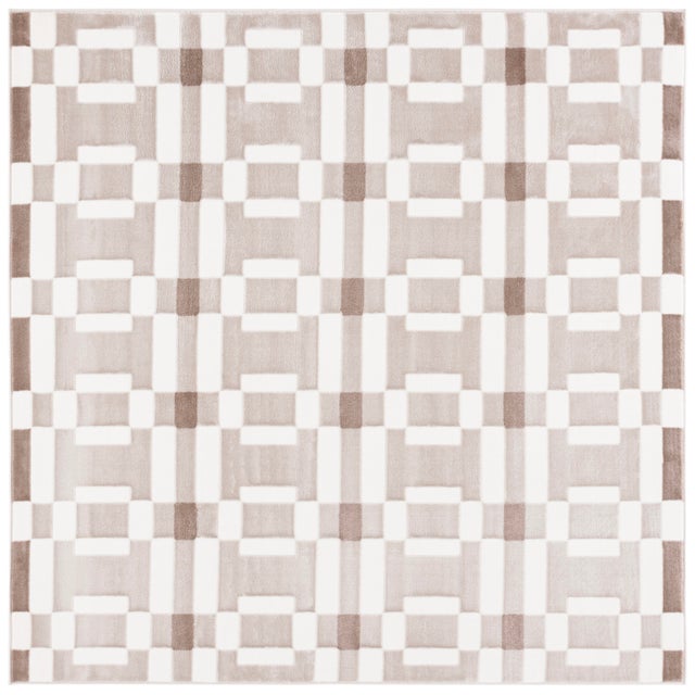 Safavieh Groove 6' 7" x 6' 7" Square Area Rug, Ivory/Beige