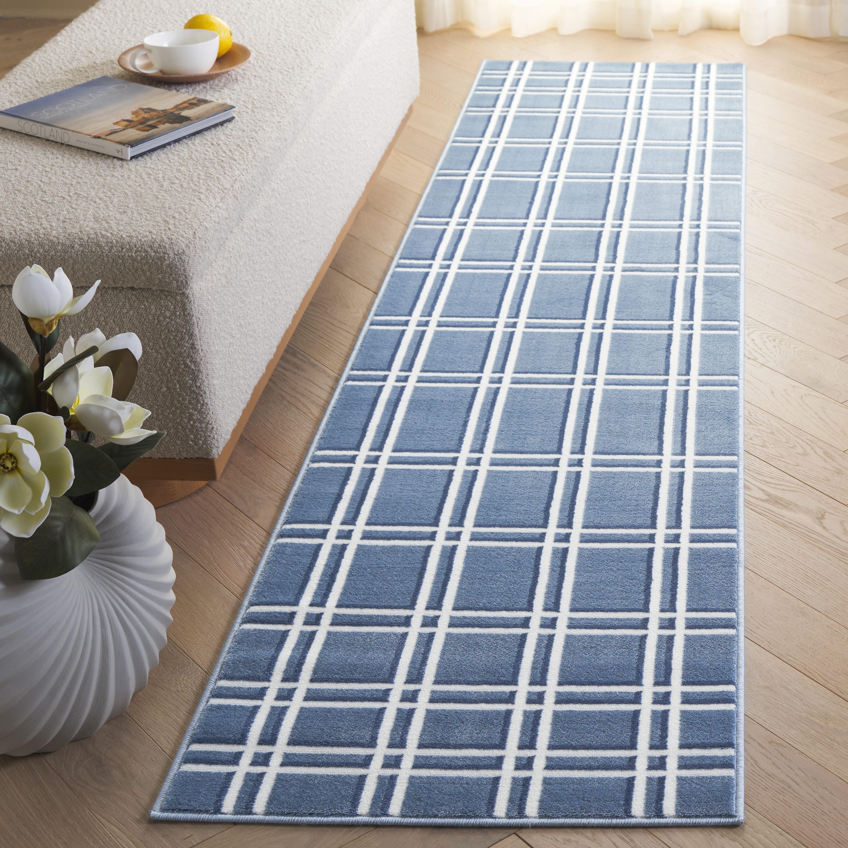 Safavieh Groove 2' 3" x 8' Runner Rug, Blue/Ivory, large