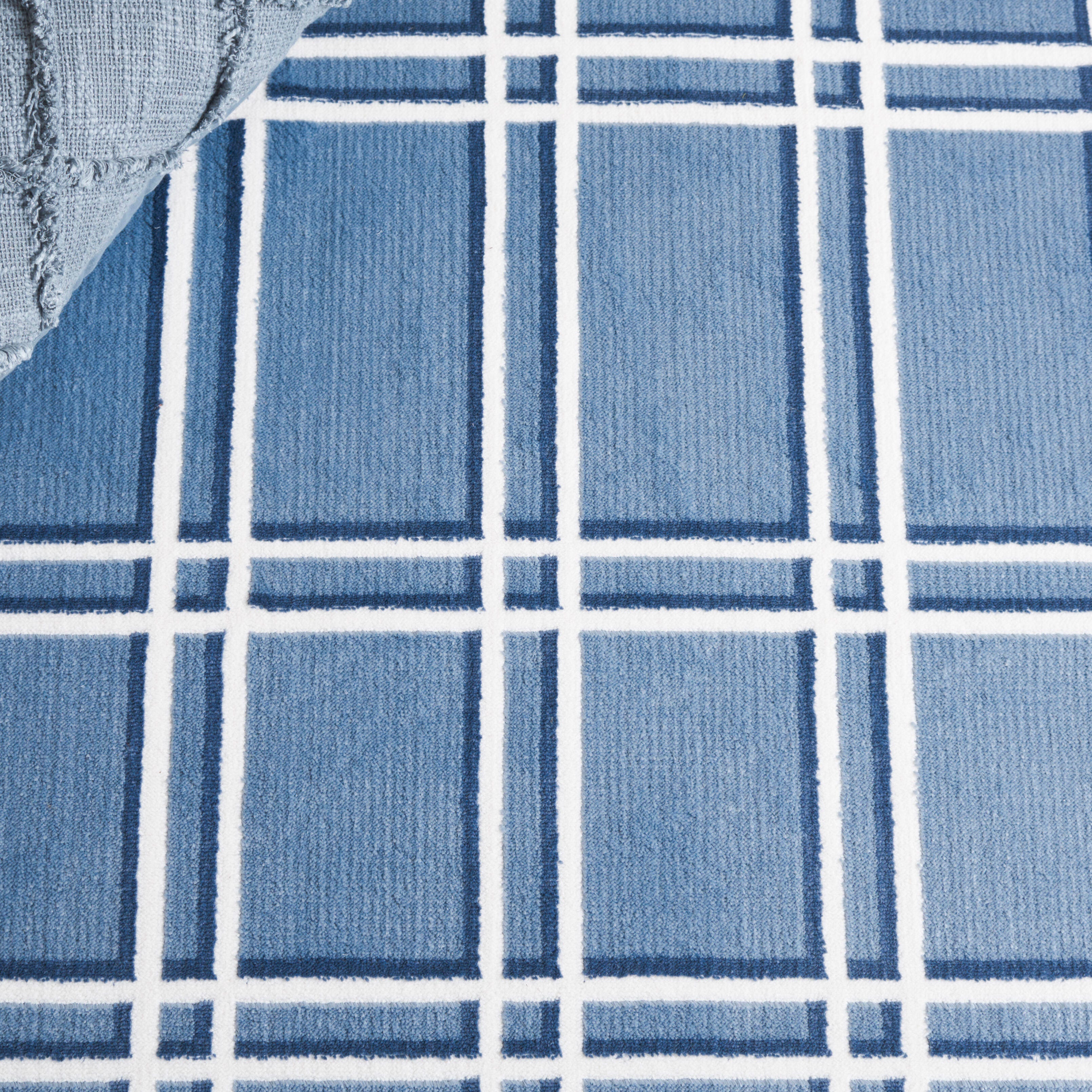 Safavieh Groove 5' 3" x 7' 6" Area Rug, Blue/Ivory, large