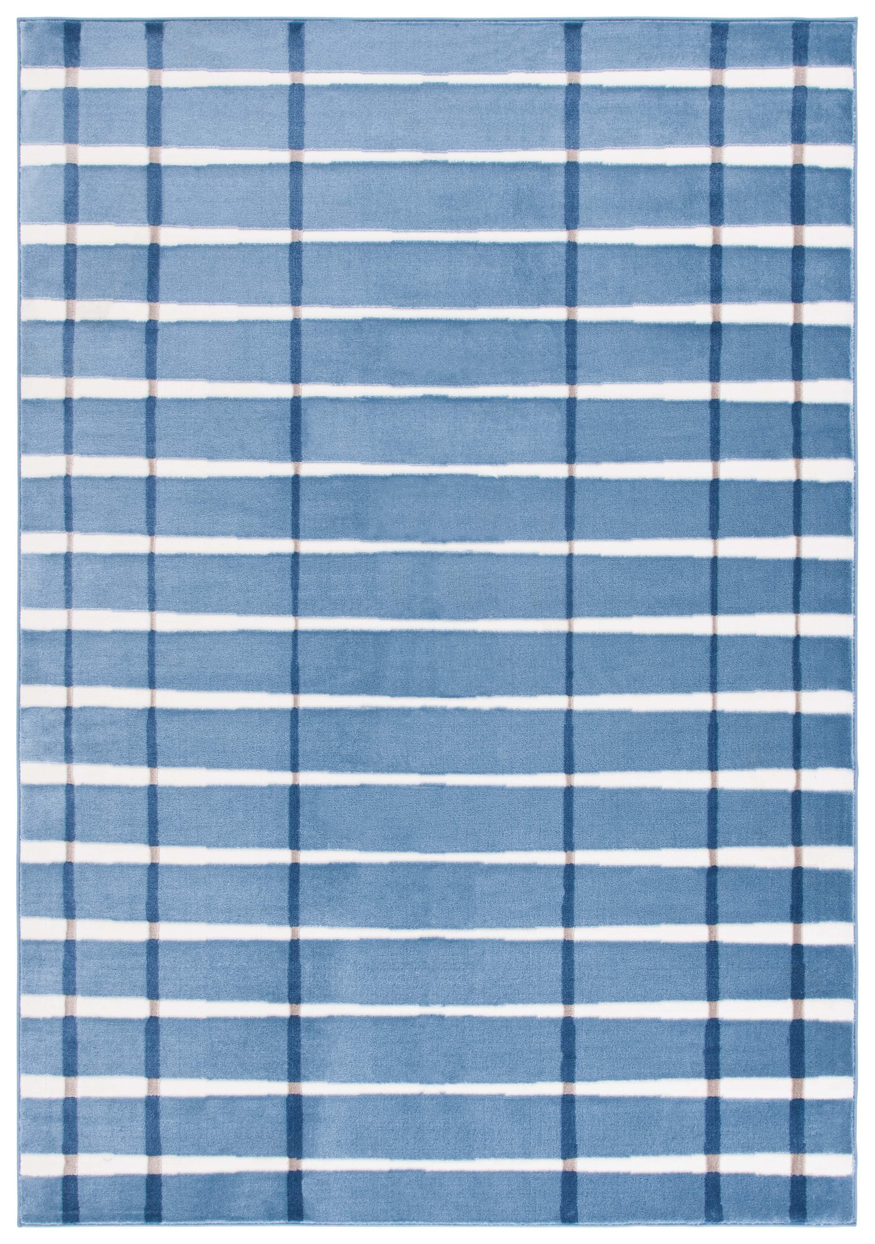 Safavieh Groove 5' 3" x 7' 6" Area Rug, Blue/Ivory, large