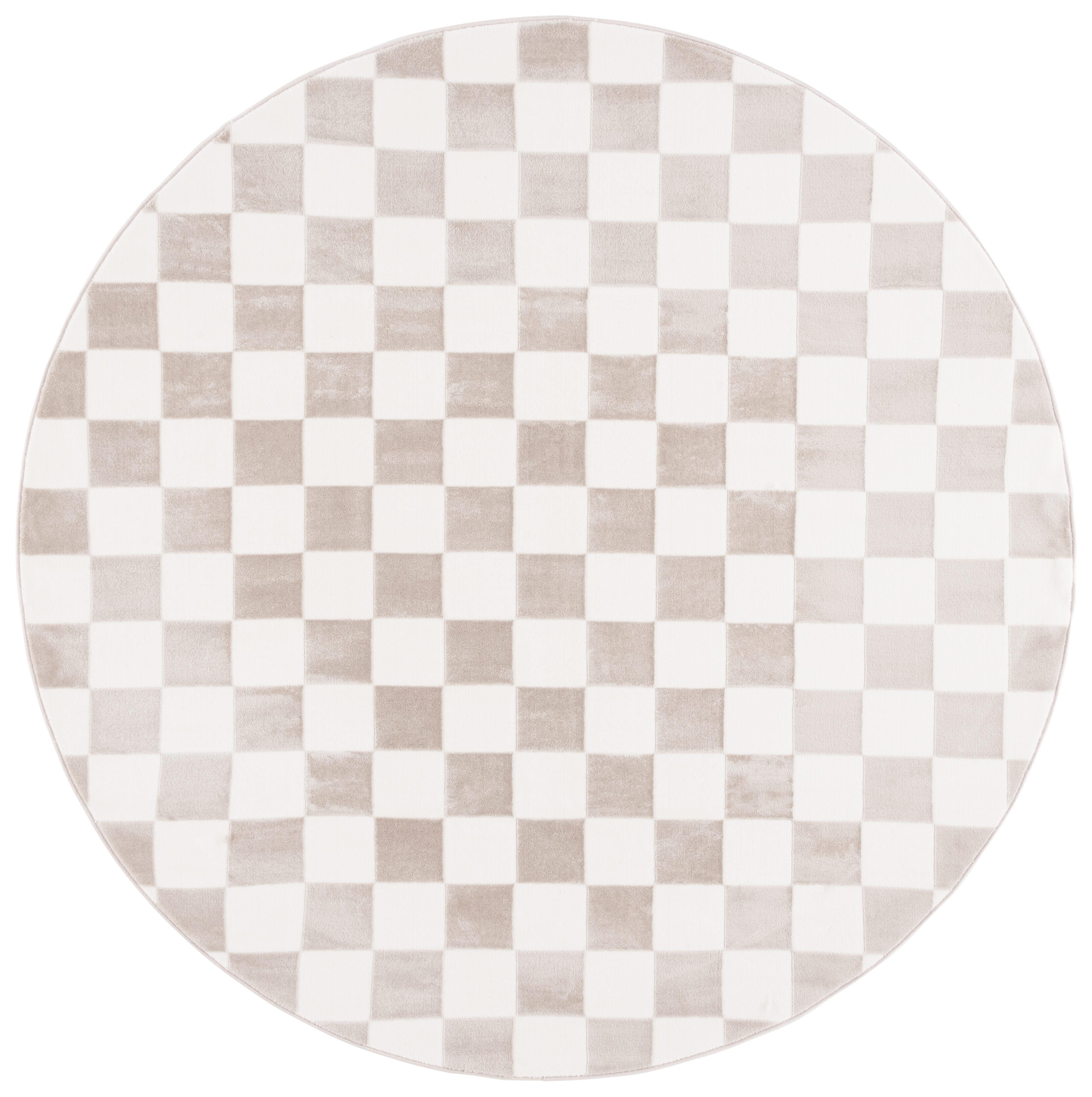 Safavieh Groove 6' 7" x 6' 7" Round Area Rug, Ivory/Beige, large