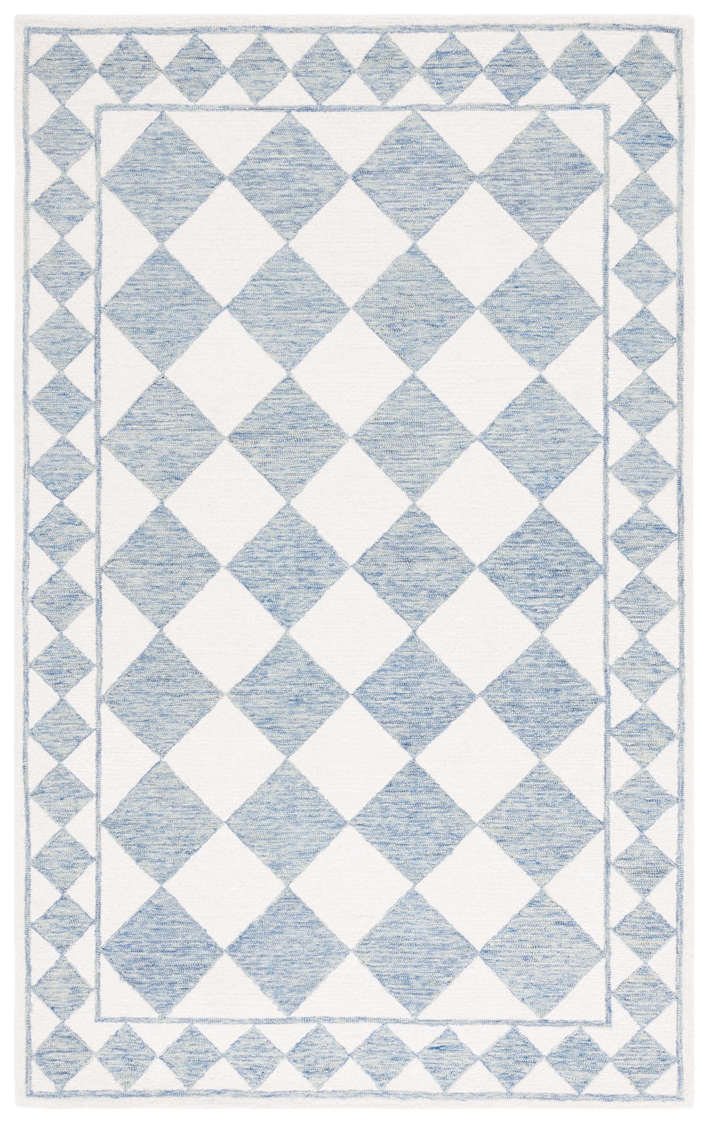 Safavieh Ebony 4' x 6' Area Rug, Blue/Ivory, large