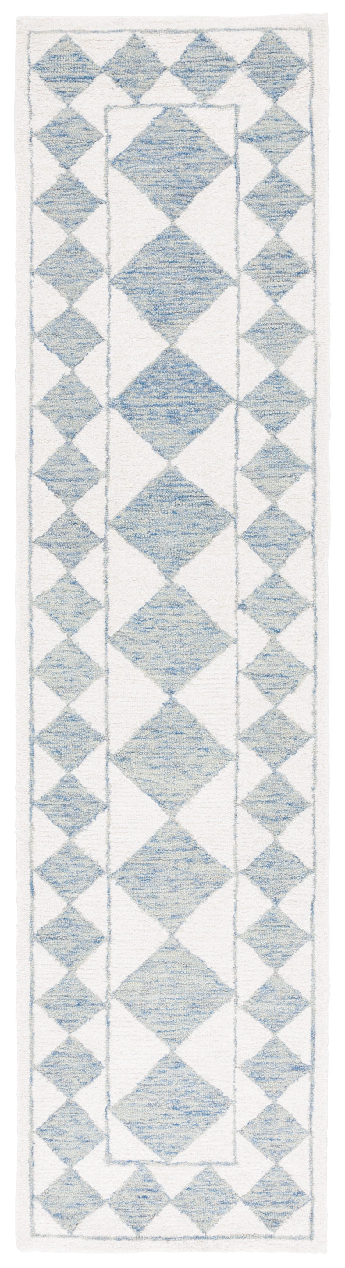 Safavieh Ebony 2' 3" x 9' Runner Rug, Blue/Ivory, large