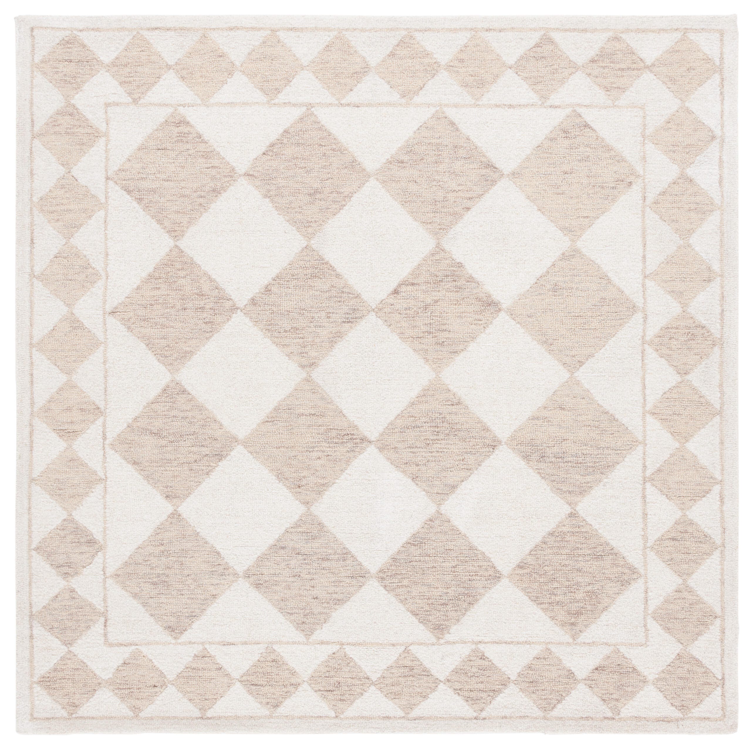 Safavieh Ebony 6' x 6' Square Area Rug, Light Brown/Ivory, large