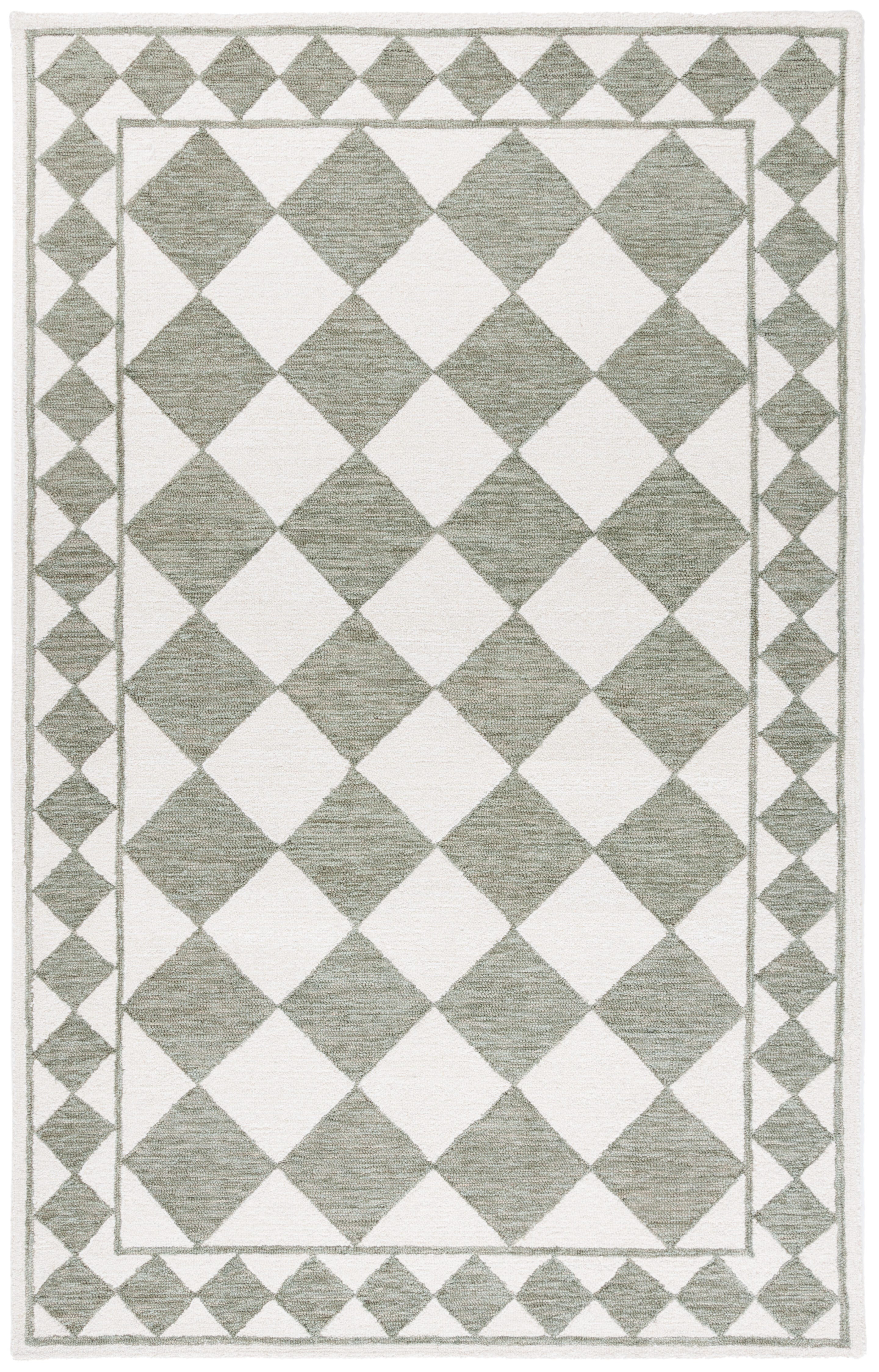 Safavieh Ebony 4' x 6' Area Rug, Sage/Ivory, large