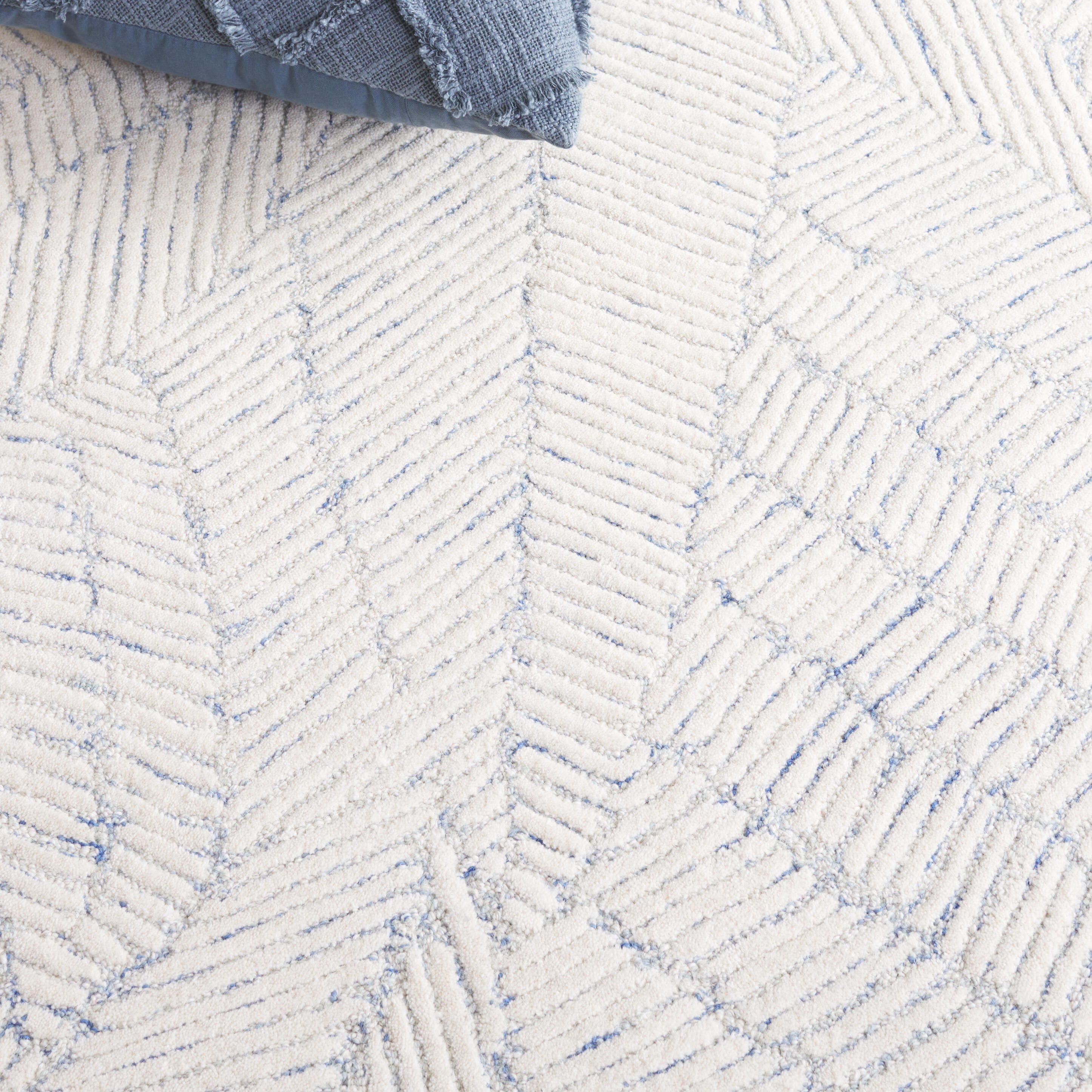 Safavieh Ebony 4' x 6' Area Rug, Blue/Ivory, large