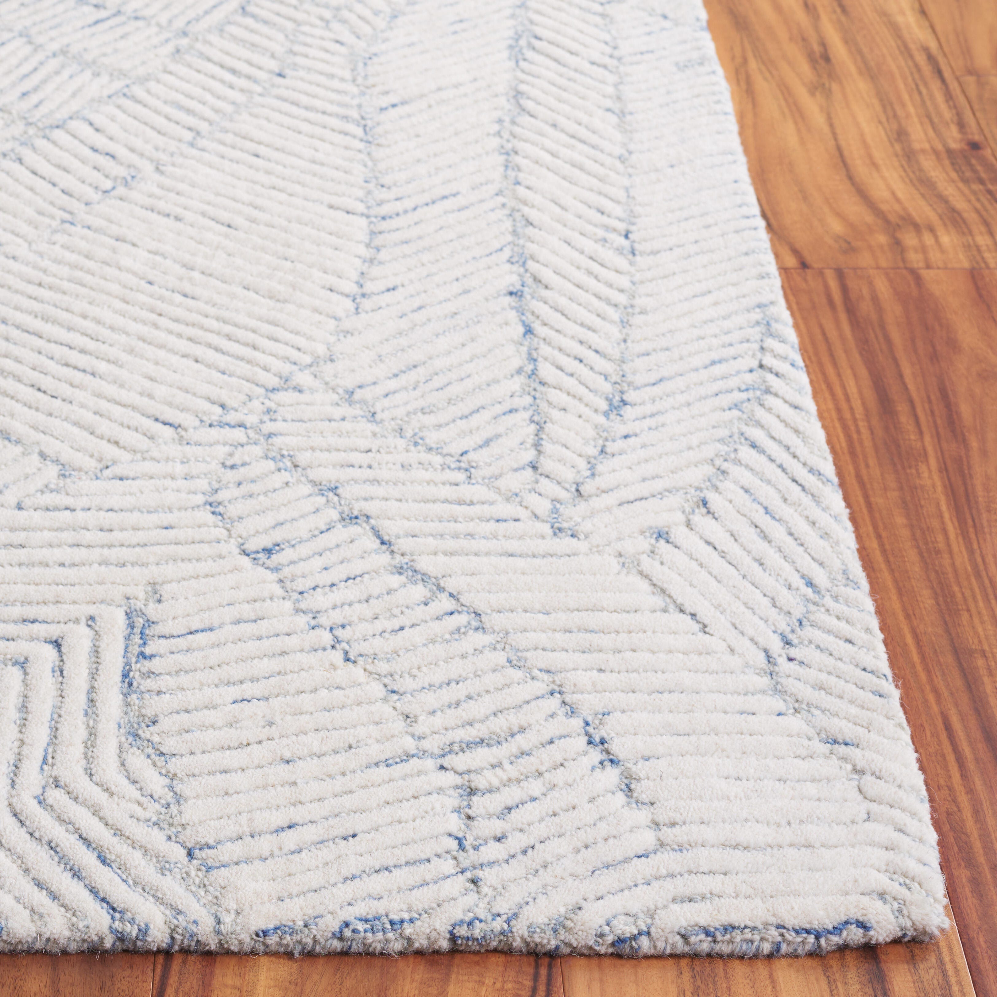 Safavieh Ebony 5' x 8' Area Rug, Blue/Ivory, large