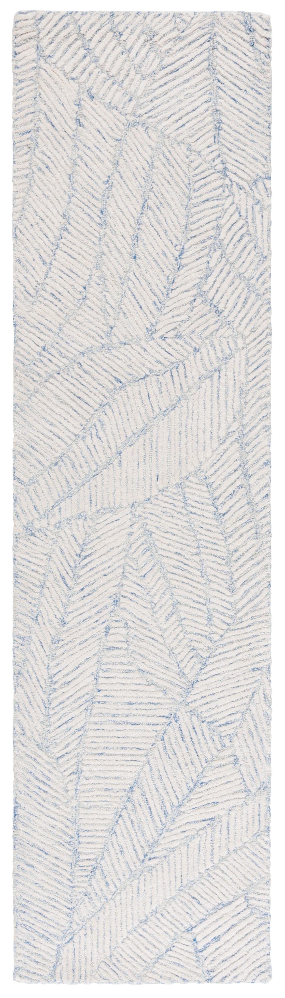 Safavieh Ebony 2' 3" x 9' Runner Rug, Blue/Ivory, large