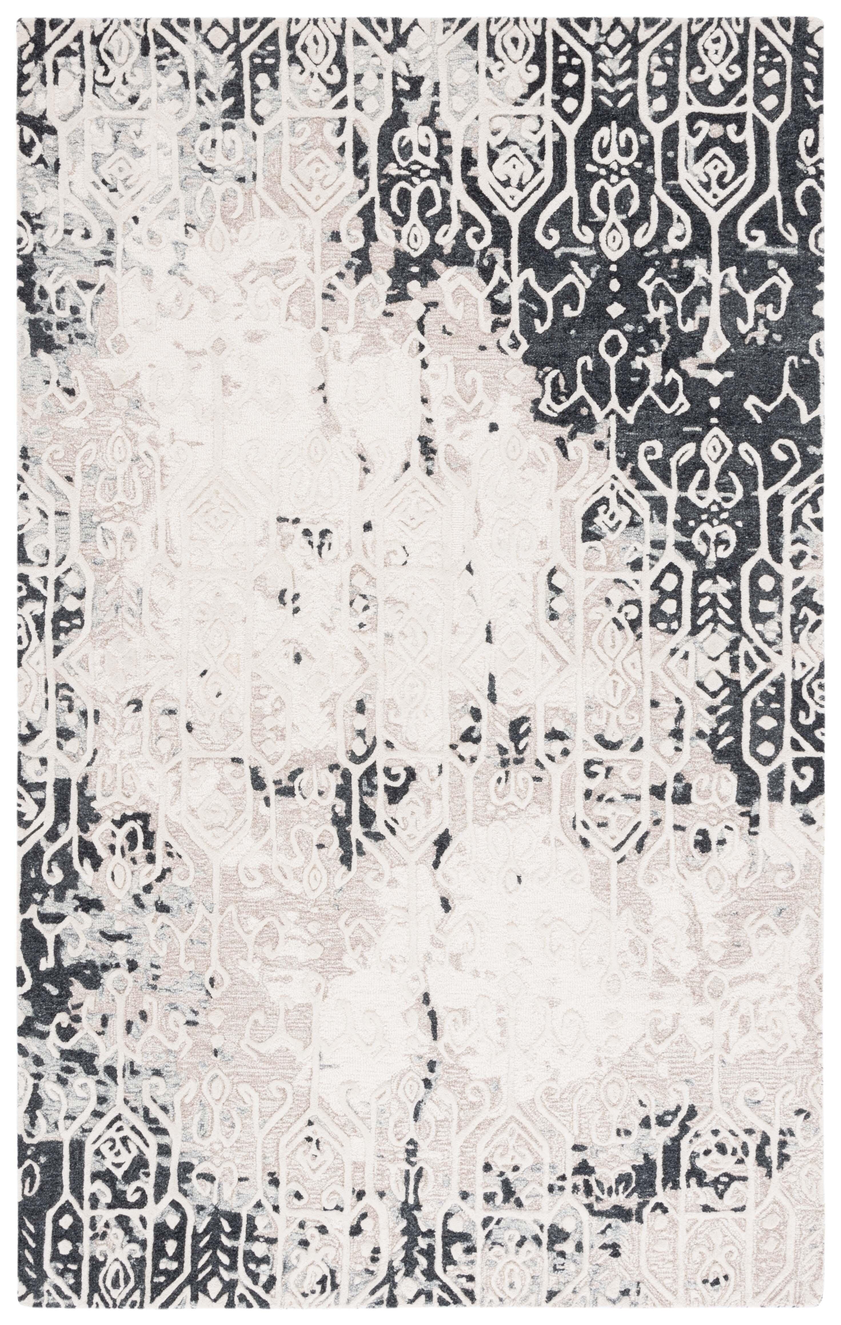Safavieh Ebony 3' x 5' Area Rug, Black/Ivory, large