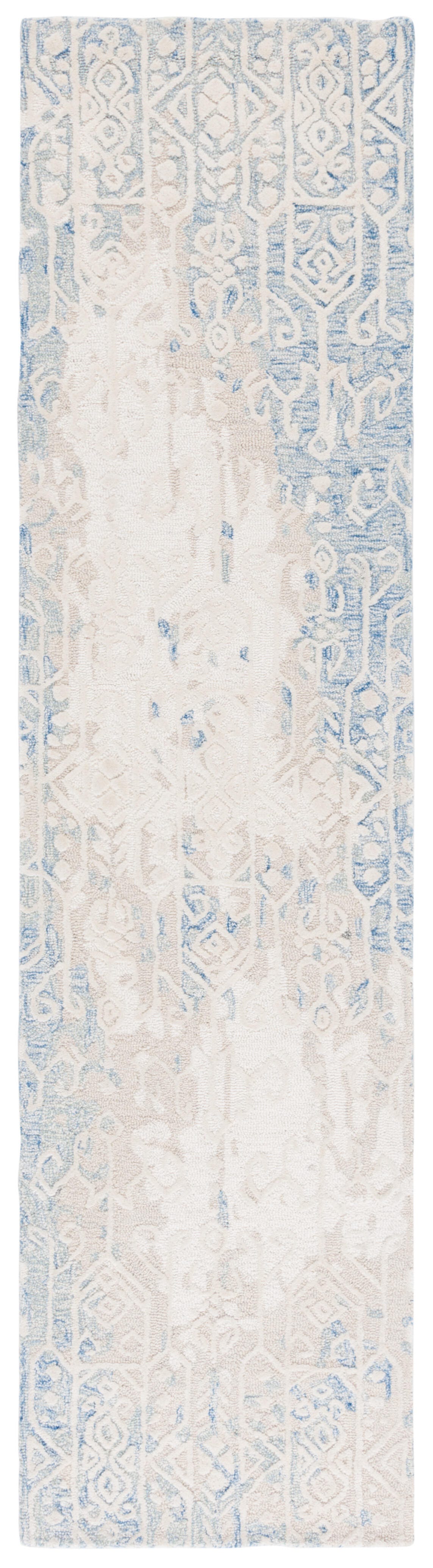 Safavieh Ebony 2' 3" x 9' Runner Rug, Blue/Ivory, large