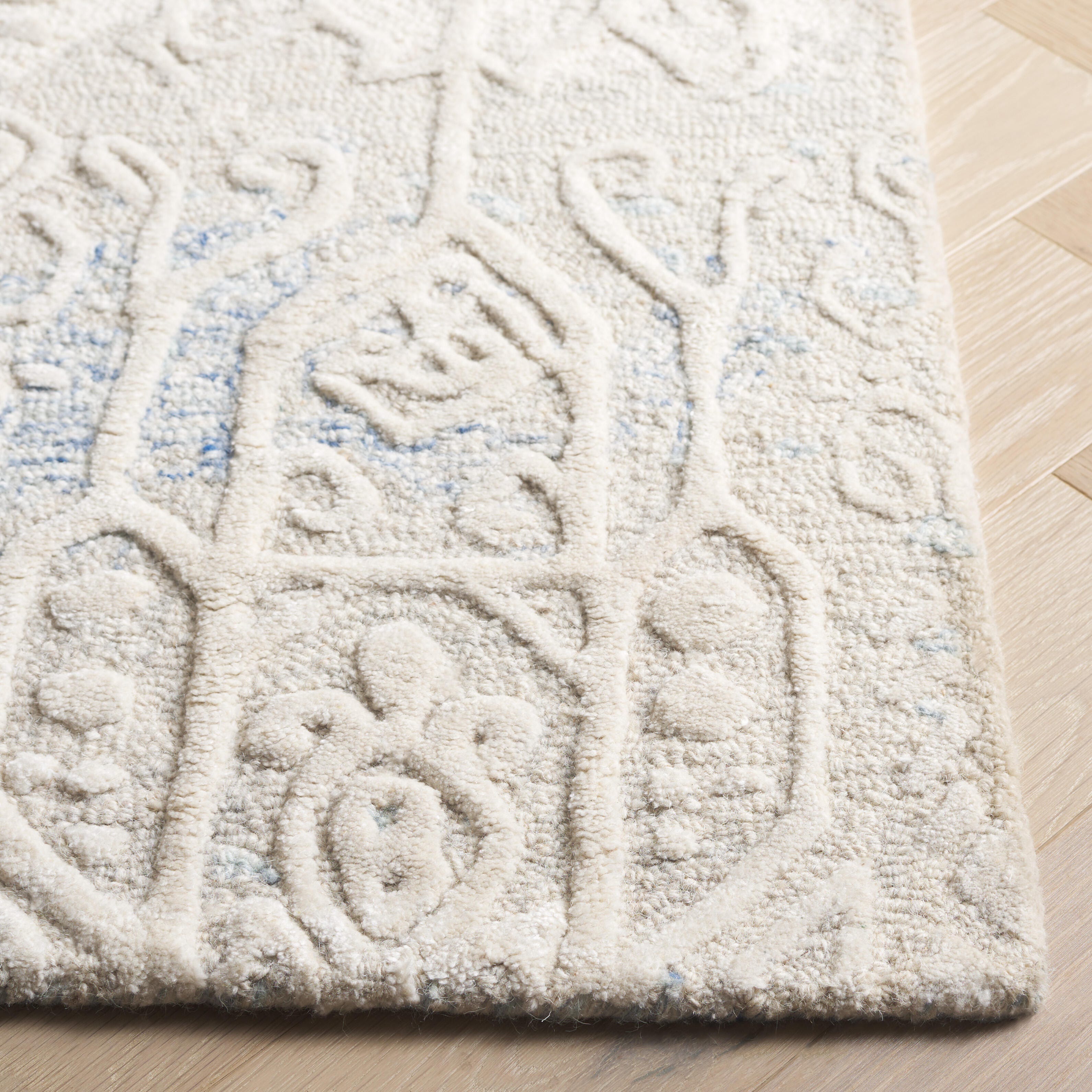 Safavieh Ebony 2' 3" x 9' Runner Rug, Blue/Ivory, large