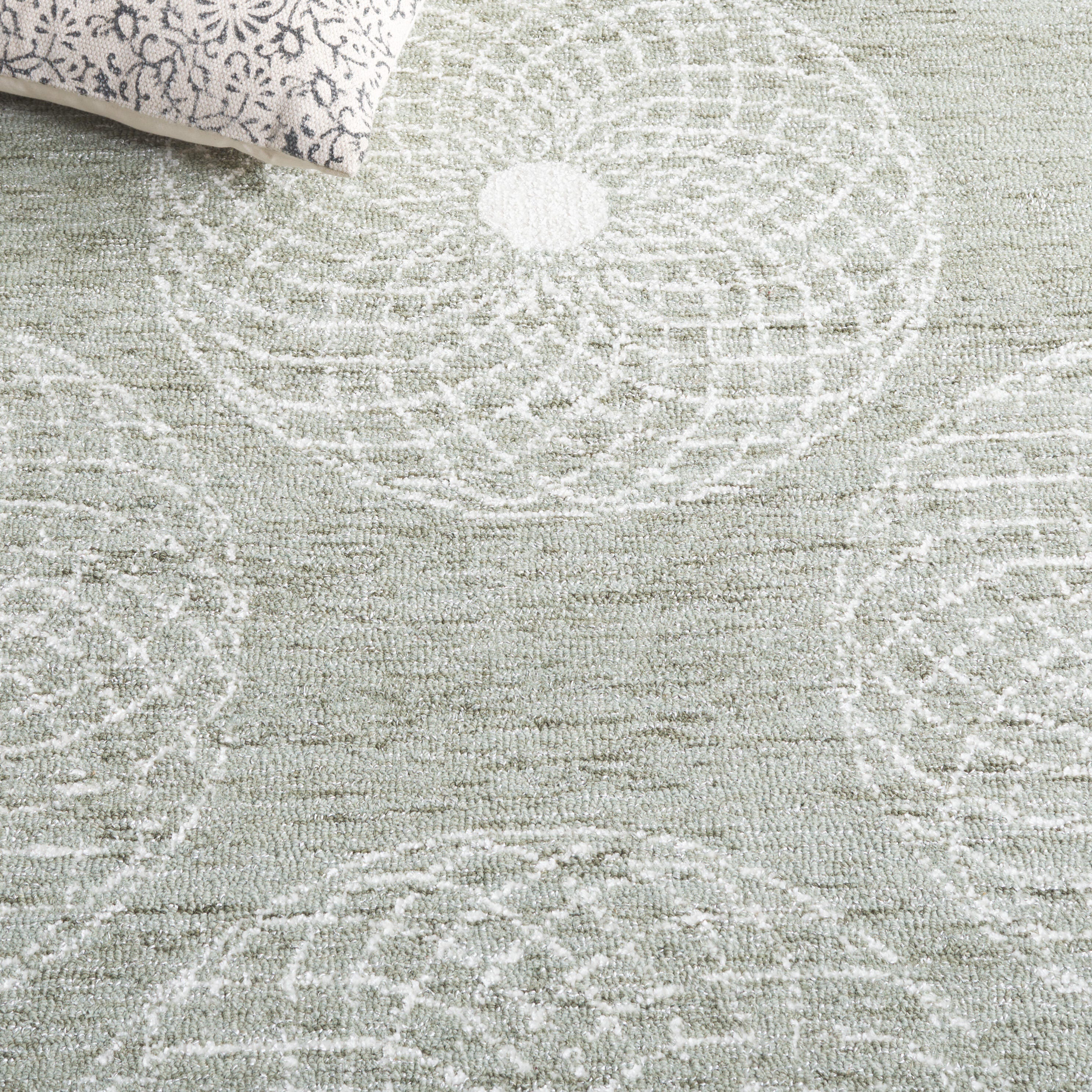 Safavieh Ebony 6' x 9' Area Rug, Sage/Ivory, large