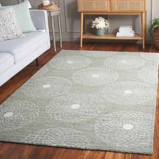 Safavieh Ebony 4' x 6' Area Rug, Sage/Ivory, rollover