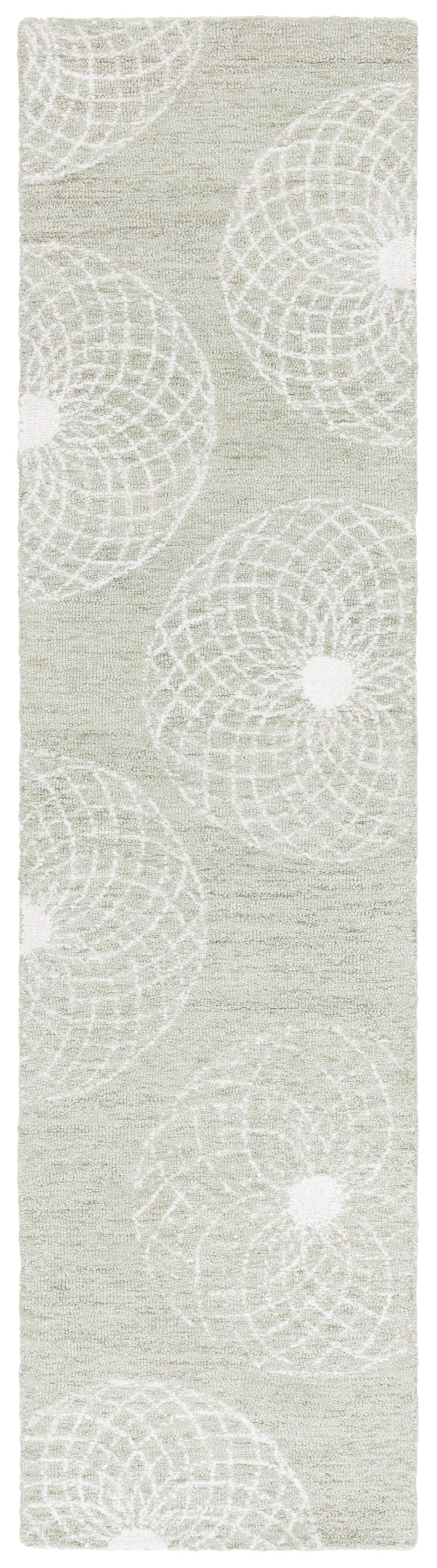 Safavieh Ebony 2' 3" x 9' Runner Rug, Sage/Ivory, large
