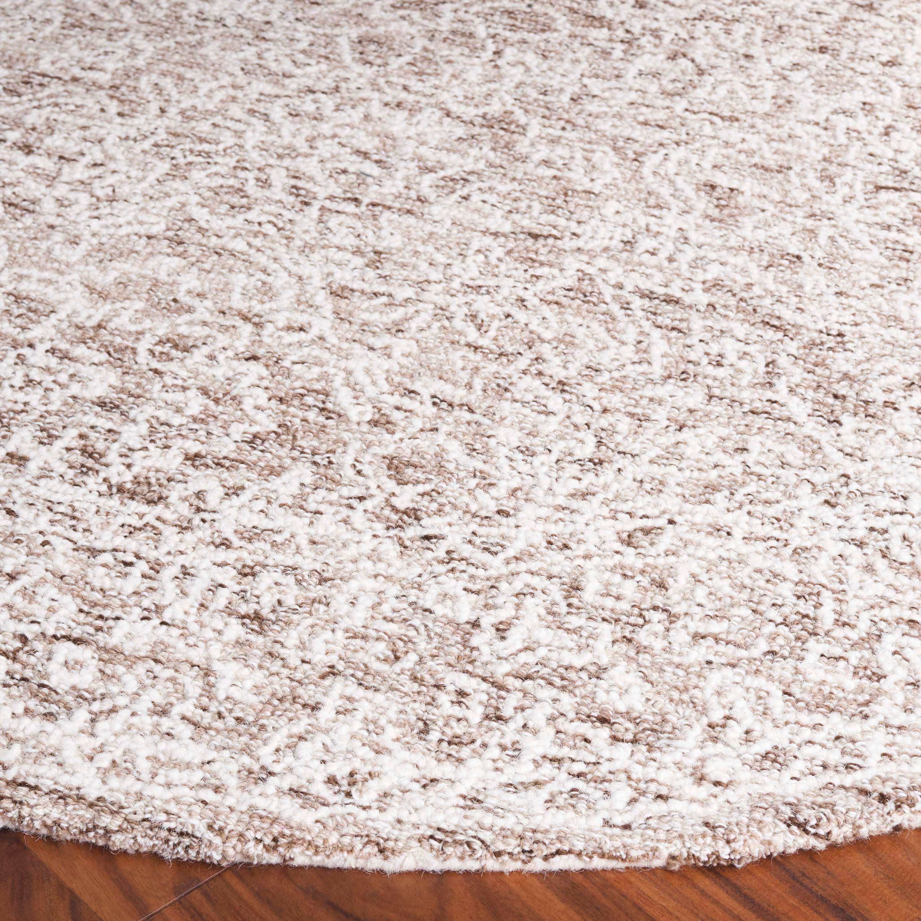Safavieh Ebony 6' x 6' Round Area Rug, Brown/Ivory, large
