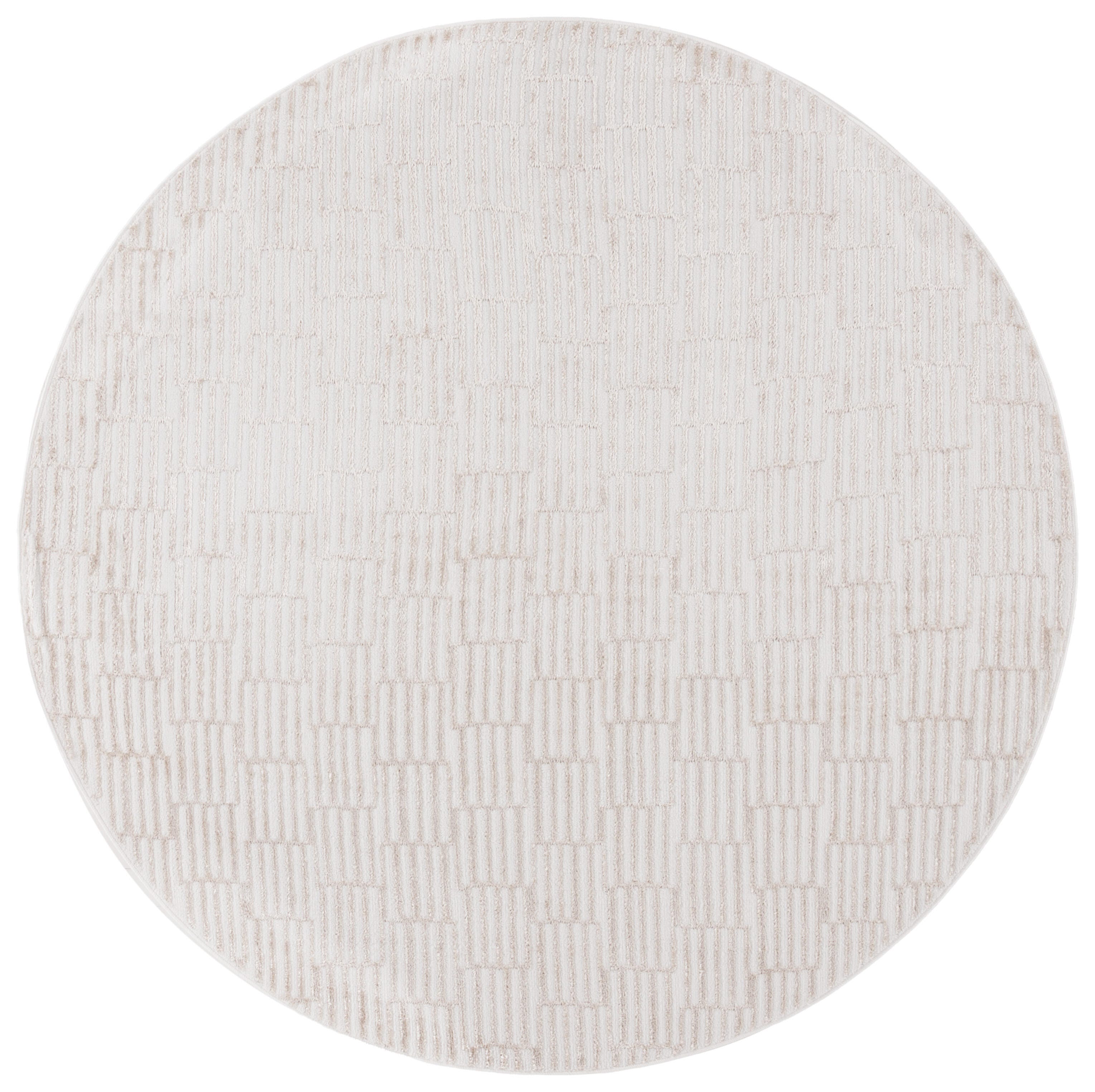 Safavieh Maya 6' 7" x 6' 7" Round Area Rug, Ivory/Beige, large