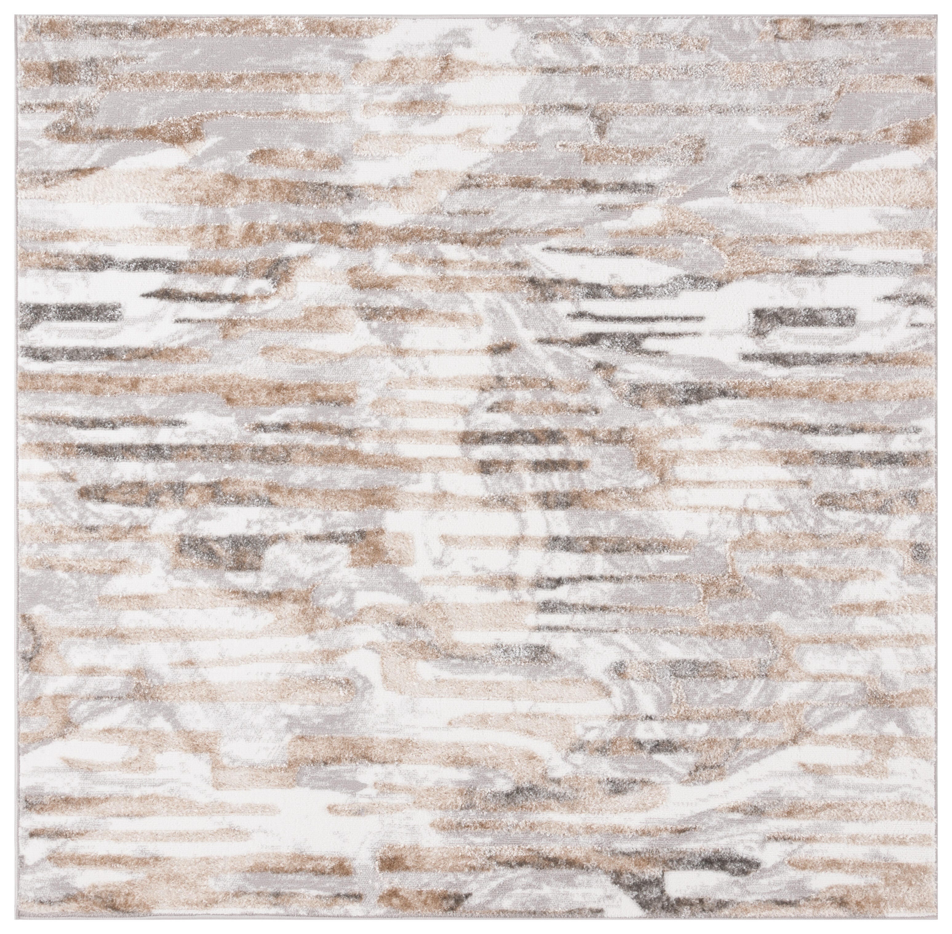 Safavieh Maya 6' 7" x 6' 7" Square Area Rug, Ivory/Gray Beige, large
