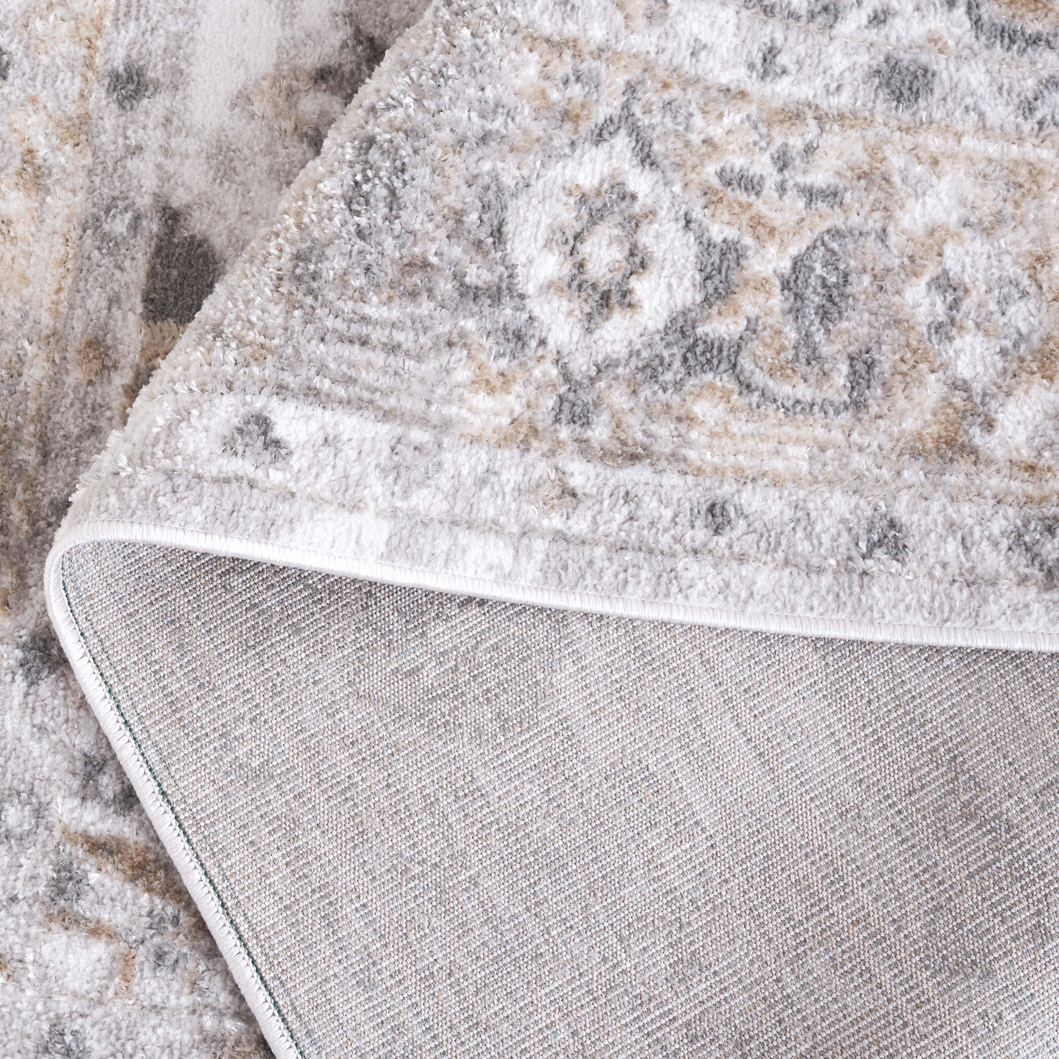 Safavieh Maya 6' 7" x 6' 7" Square Area Rug, Ivory/Gray Beige, large